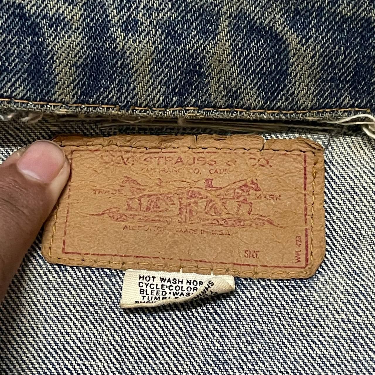 Levi's Vtg 60's Levis Type 3 Big E Denim Jacket Trashed Distressed Size US M / EU 48-50 / 2 - 14 Thumbnail
