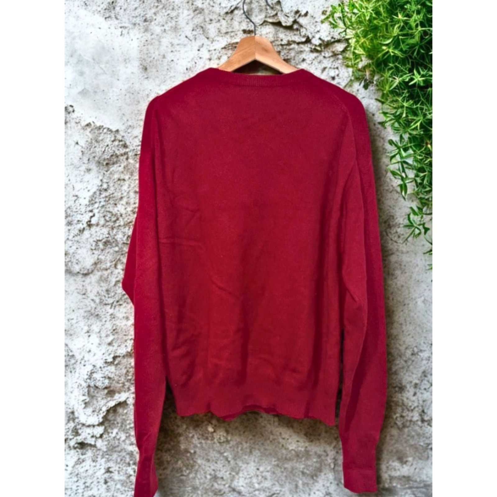 Vintage VINTAGE 100% Cashmere 2-Ply Knit Pullover Sweater Red Size L Classic Pullover Crew Neck Long Sleeve Unbranded Men Size US L / EU 52-54 / 3 - 7 Thumbnail
