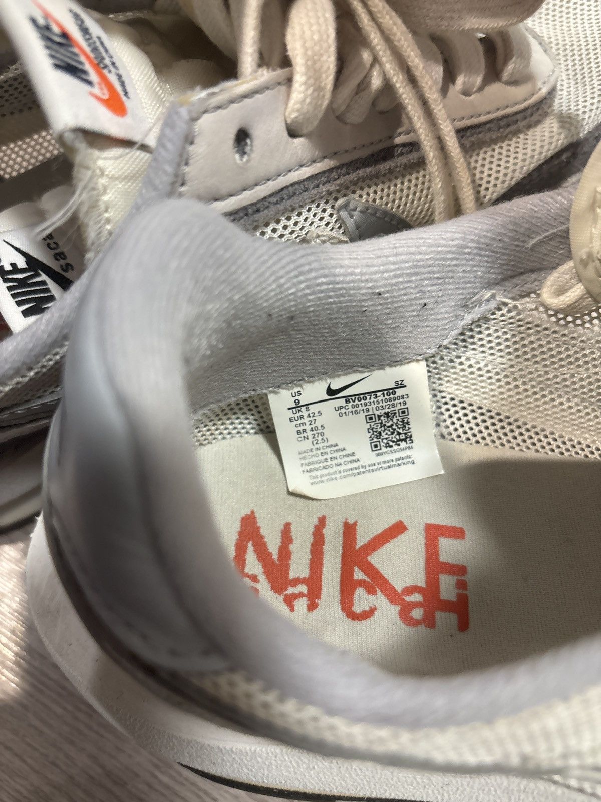 Yeezy Nike x sacai waffle “summit grey” Size US 9 / EU 42 - 7 Thumbnail