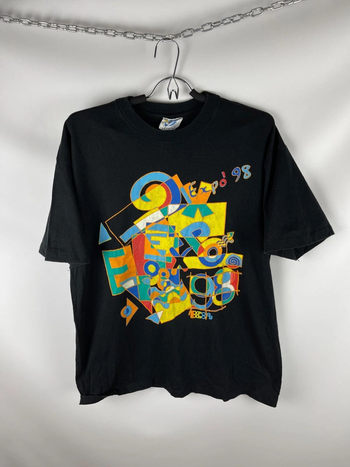 Vintage Expo’ 98 Lisboa vintage single stitch band tee shirt Size US XL / EU 56 / 4 - 1 Thumbnail