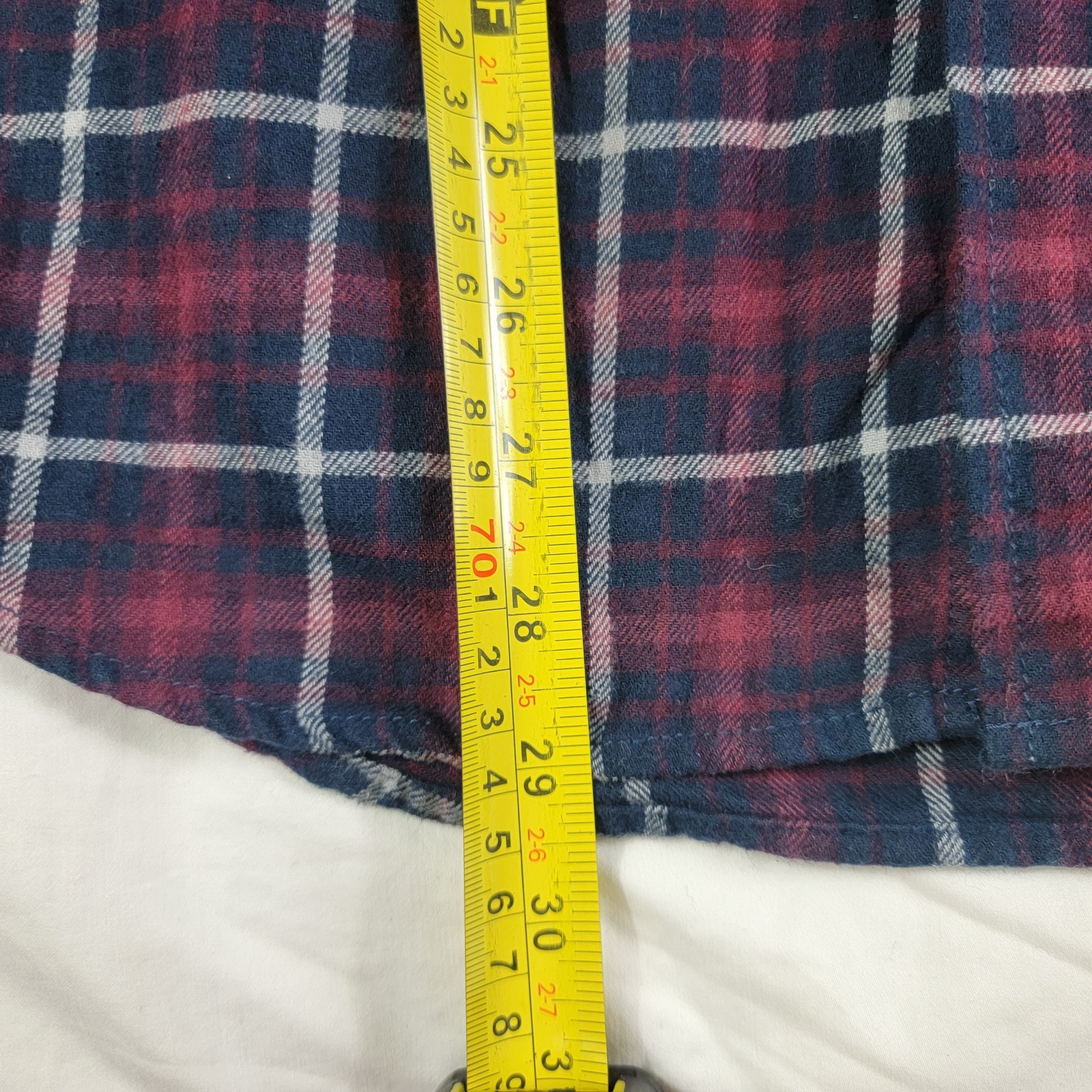 Weatherproof Weatherproof Mens Large Plaid Flannel Shirt Blue Red Long Sl Size US L / EU 52-54 / 3 - 8 Thumbnail