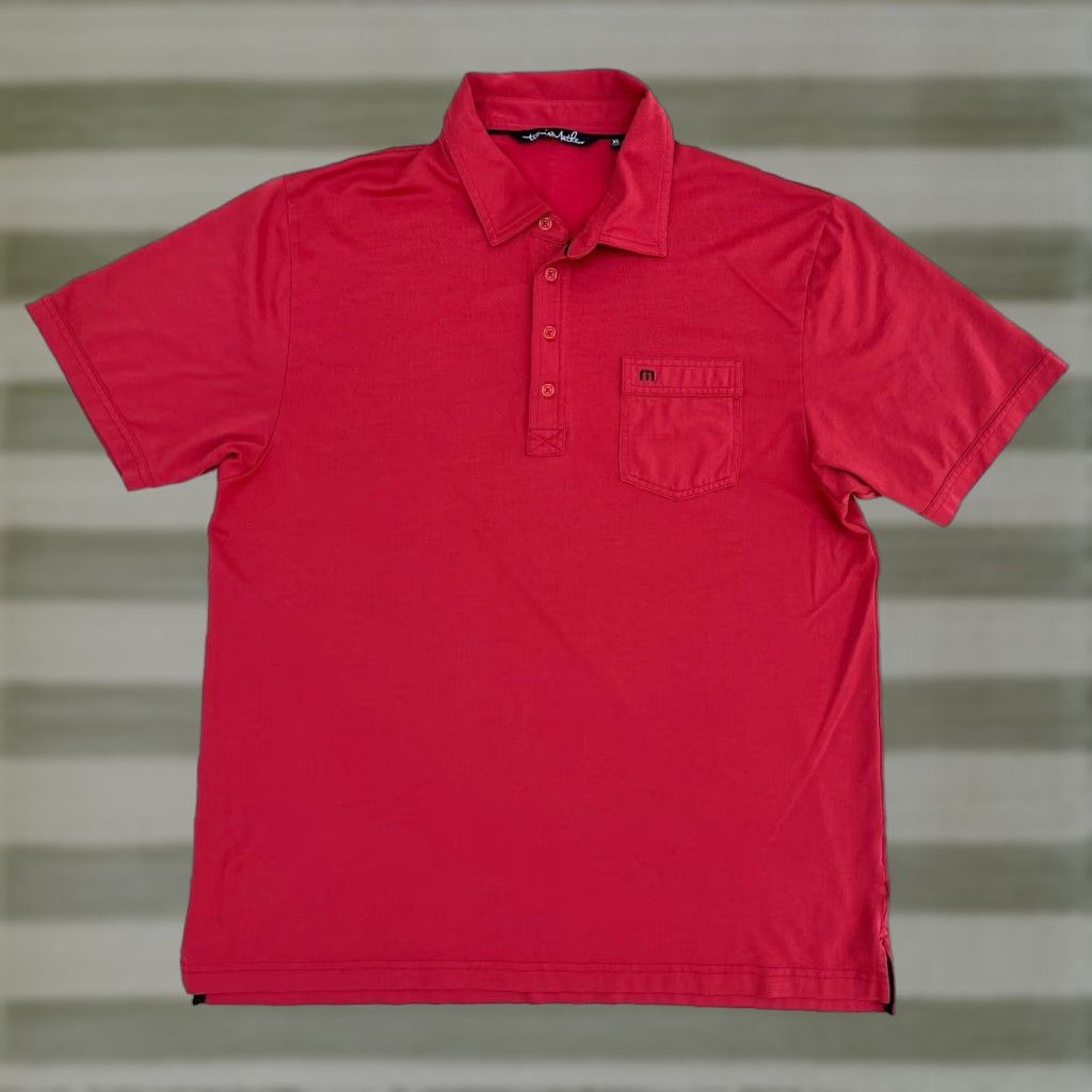TravisMathew Travis Mathew Polo Shirt Men’s XL Red Polo Shirt Size US XL / EU 56 / 4 - 1 Thumbnail