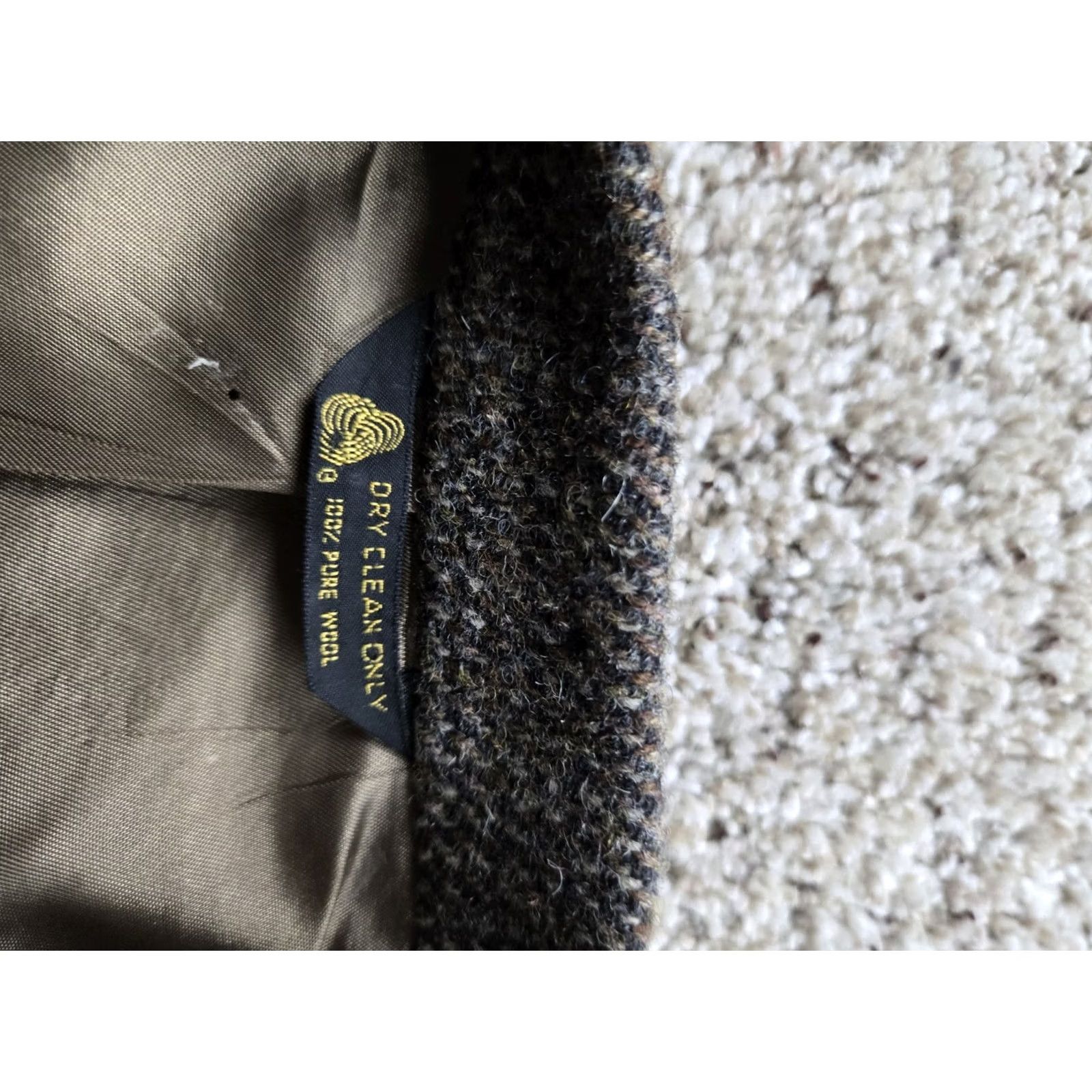 Harris Tweed VINTAGE Harris Tweed Blazer Jacket 44 R Brown Gray Tweed Wool USA Made 80s Men Blazer 2 Piece Single-Breasted USA Mens Size 44R - 4 Thumbnail