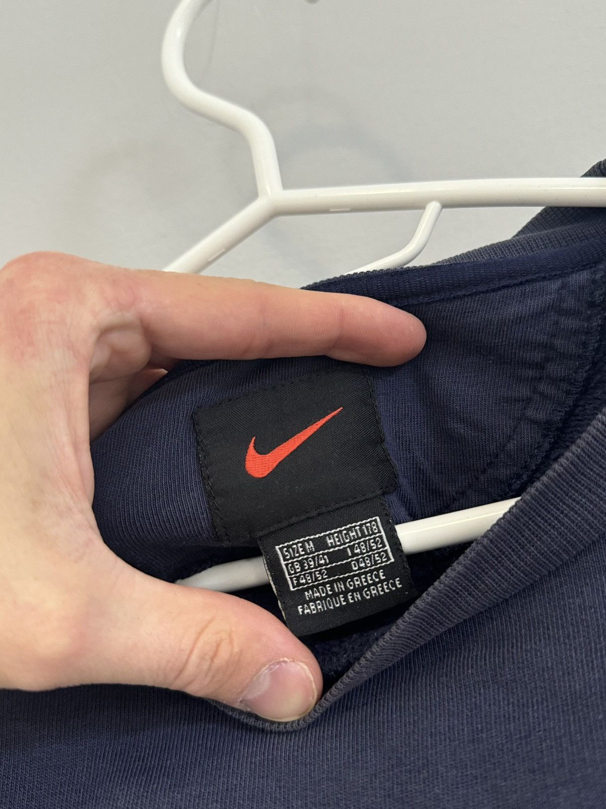 Nike × Vintage Vintage Nike Mini Swoosh Sweatshirt Crewneck Trash Size US M / EU 48-50 / 2 - 4 Thumbnail