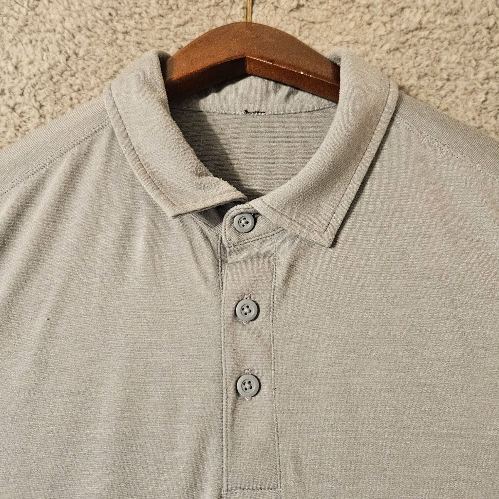 Lululemon Lululemon Mens Polo Shirt Medium Blue Athletic Training Golf Short Sleeve Size US M / EU 48-50 / 2 - 2 Thumbnail