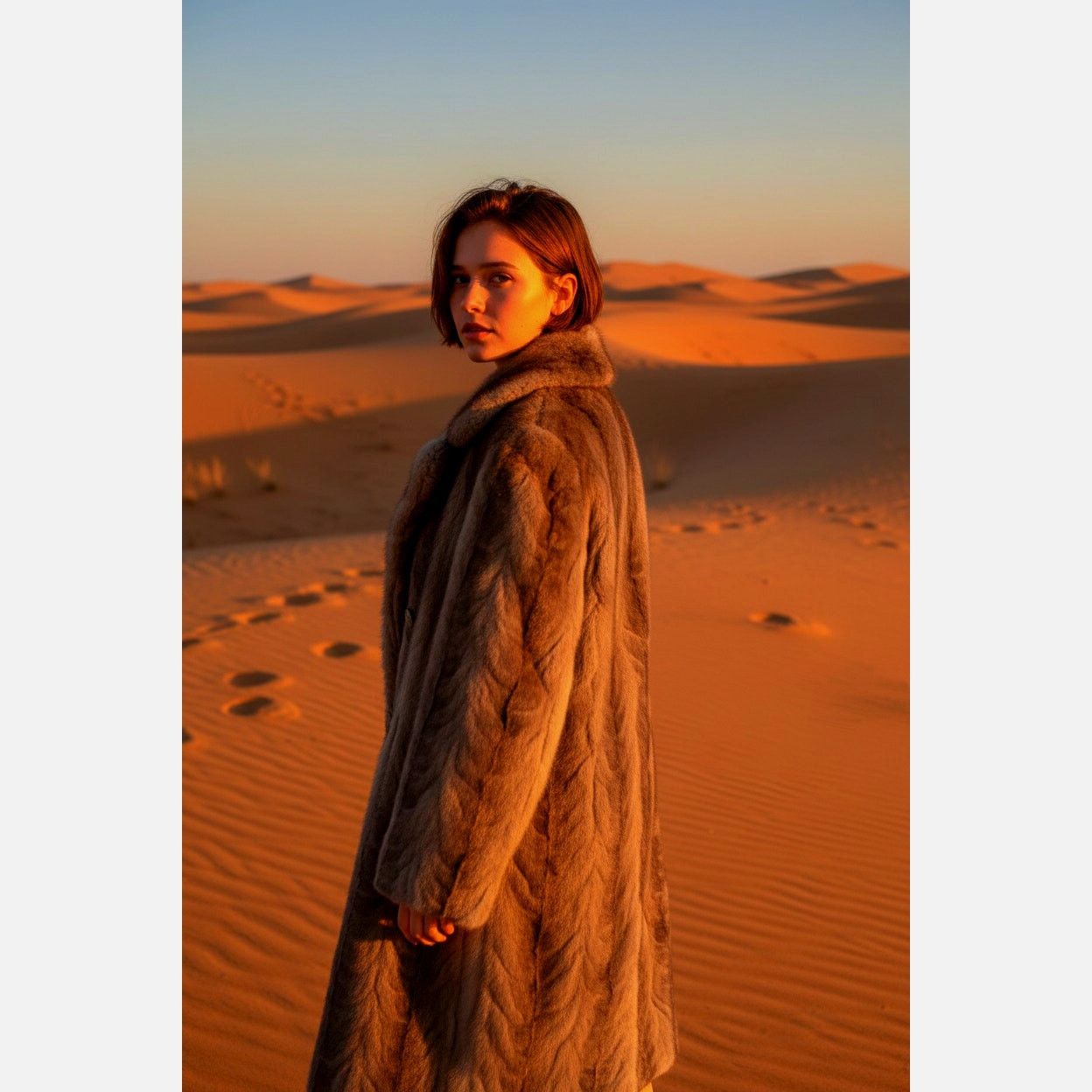 Vintage Vintage 60s Blue Iris Mink Coat by Furs by Robert Detroit Size M / US 6-8 / IT 42-44 - 2 Thumbnail