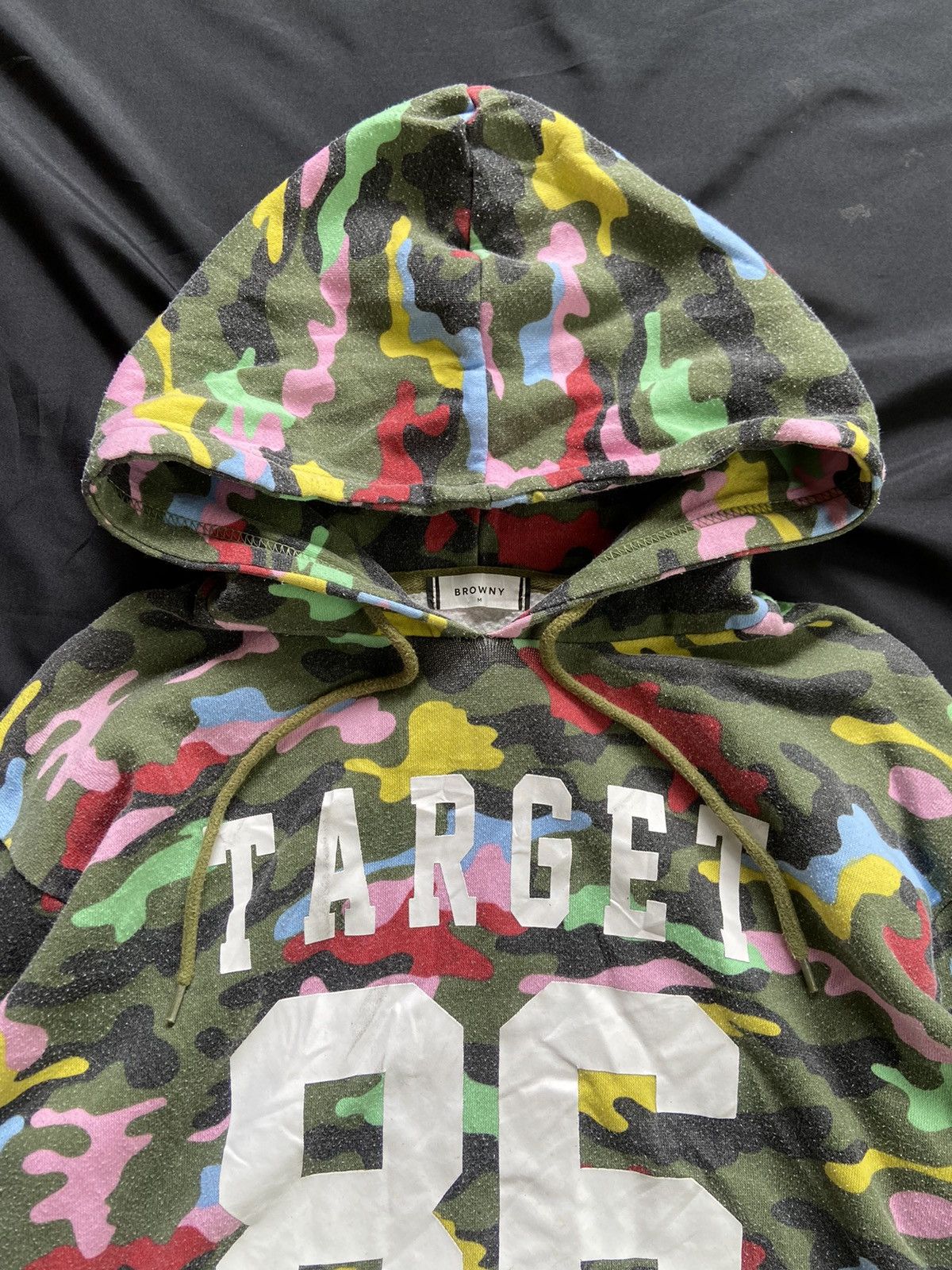 Japanese Brand TARGET 86 BROWNY ARMY HOODIE Size US M / EU 48-50 / 2 - 9 Thumbnail
