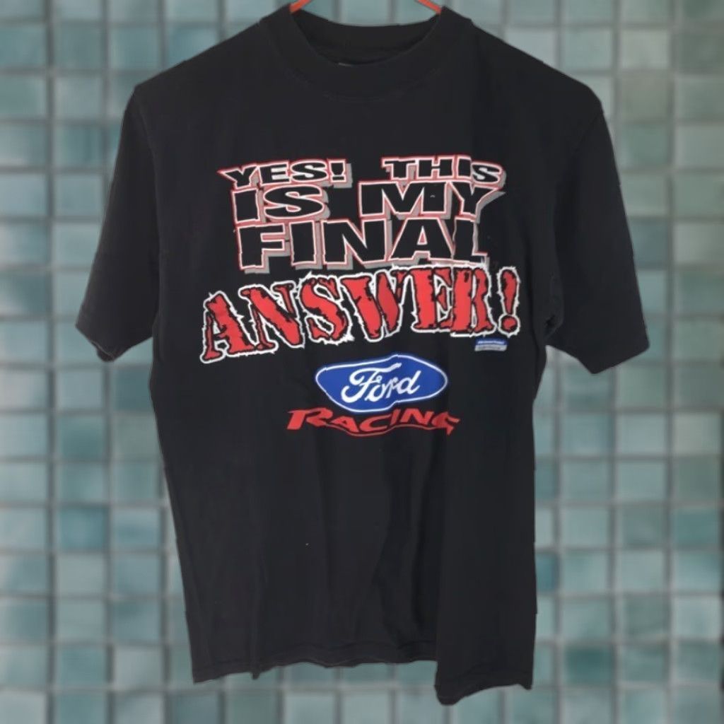 Ford Ford Racing All Sport Mens T-Shirt Black Crew M Short Sleeve 100% Cotton Graphic This Is My Final Answer Size US M / EU 48-50 / 2 - 1 Thumbnail