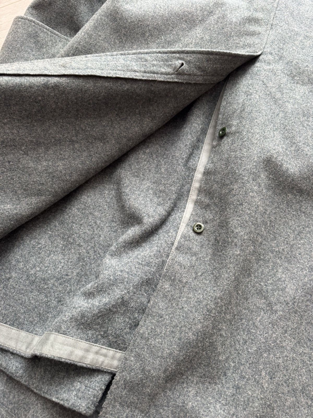 Vintage Vintage 1960s Swiss Army Wool Military Coat Officer Overcoat Size US M / EU 48-50 / 2 - 12 Thumbnail