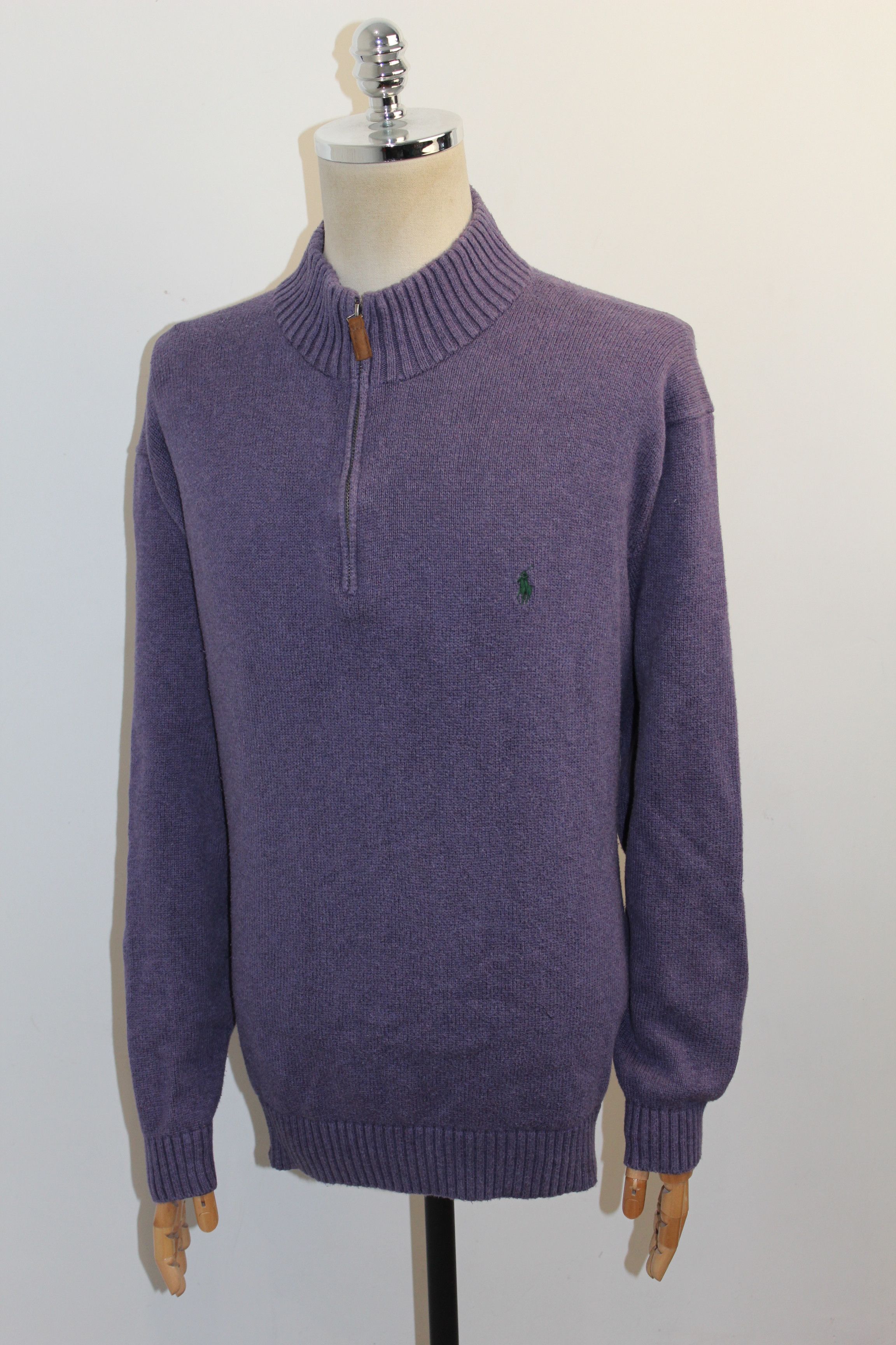 Polo Ralph Lauren Men's RALPH LAUREN Zip Neck Wool Jumper Size US XXL / EU 58 / 5 - 4 Thumbnail