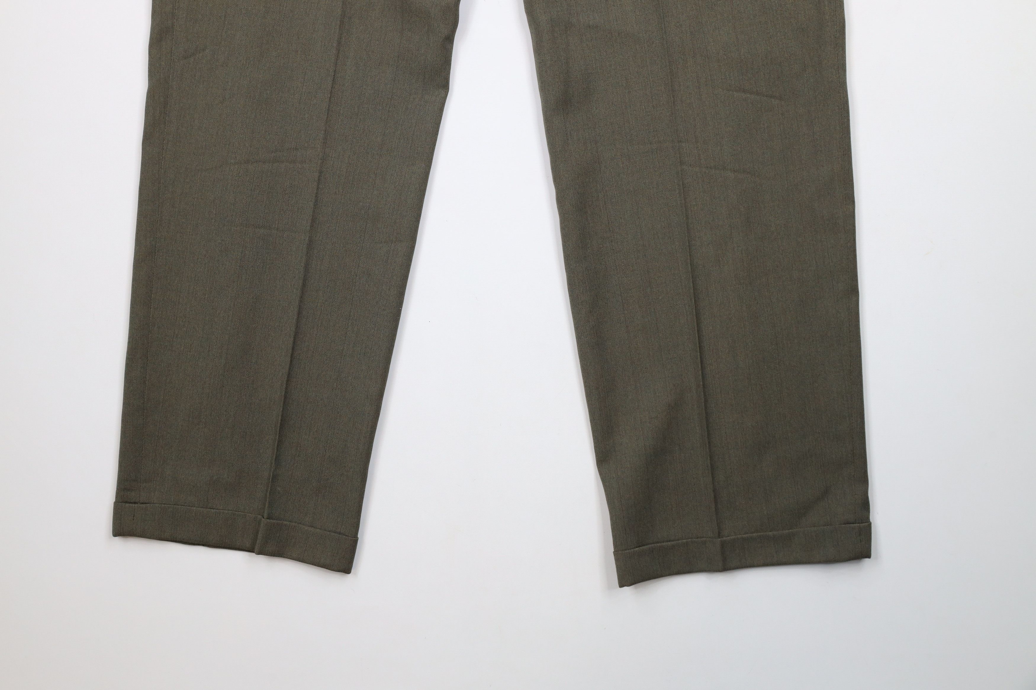 Vintage Vintage 90s Streetwear Pleated Cuffed Wide Leg Chino Pants Size US 32 / EU 48 - 15 Thumbnail