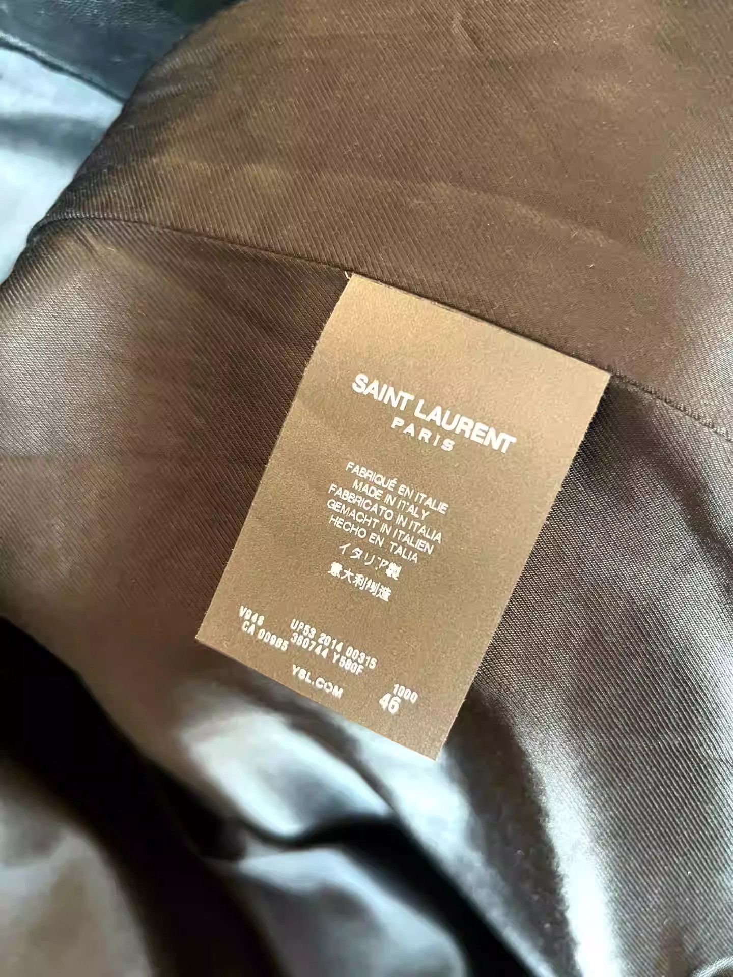 Saint Laurent Paris Saint Laurent Black Patchwork Leather Biker Jacket-2505 Size US S / EU 44-46 / 1 - 5 Thumbnail