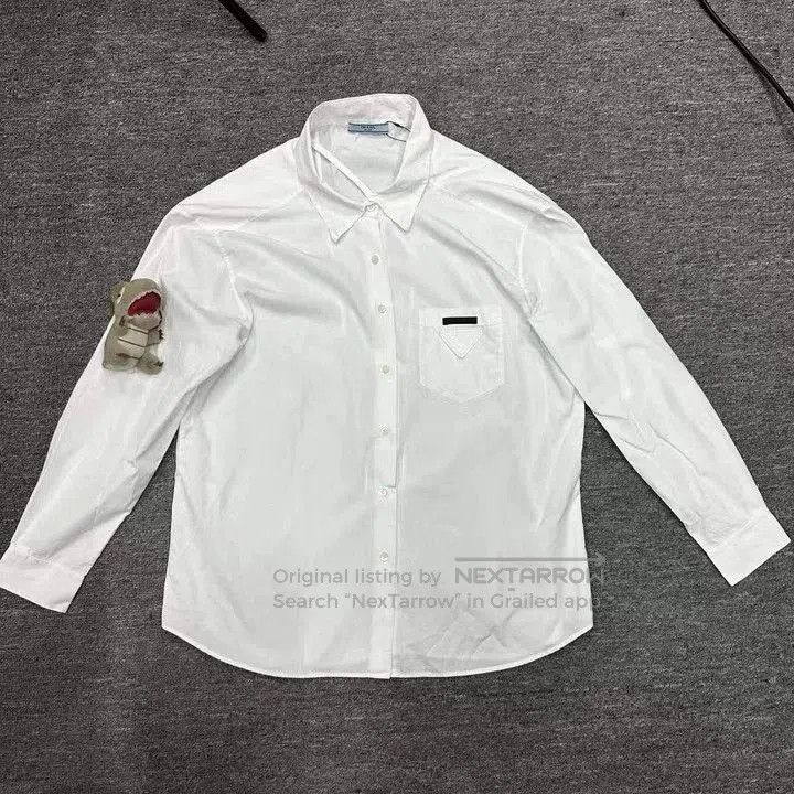 Prada Triangle Logo Shirt.