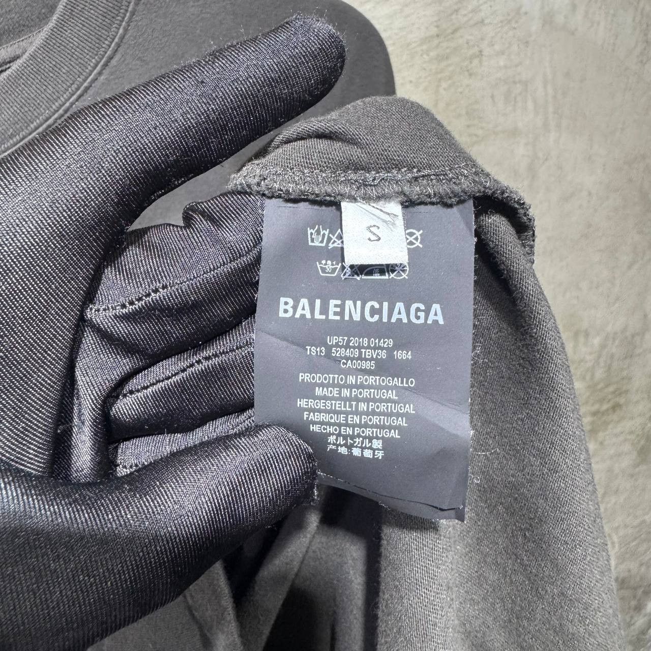 Balenciaga Balenciaga Spell Out logo embroidered tee Size US XXL / EU 58 / 5 - 10 Thumbnail