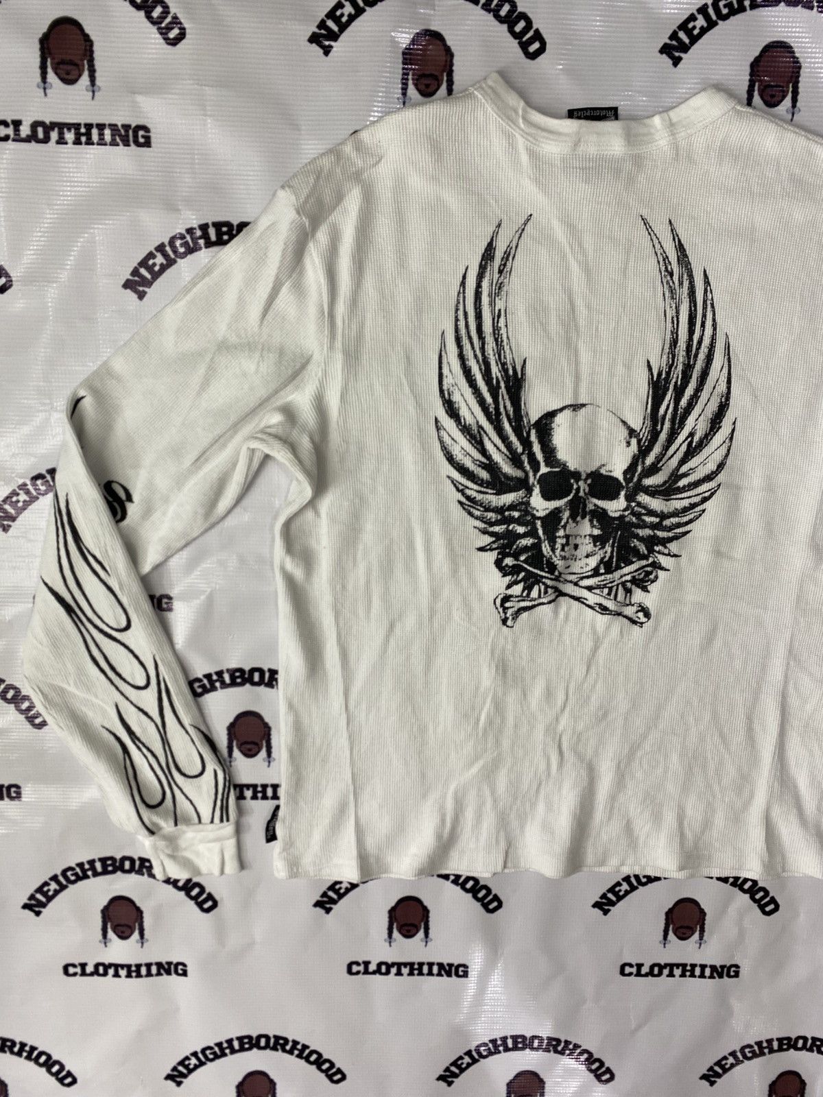 Vintage SICKBOY MOTORCYCLES VINTAGE THERMAL TEE. Size US L / EU 52-54 / 3 - 5 Thumbnail