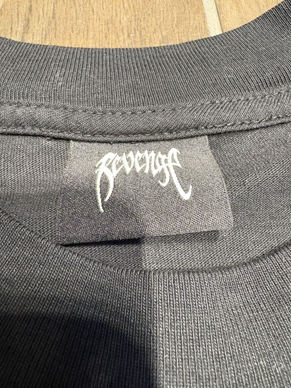 REVENGE “SNOWFALL” TEE - SIZE XL - (BLACK)