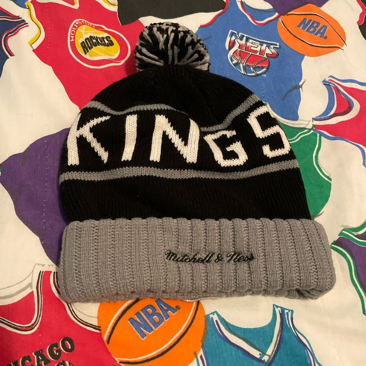 Mitchell & Ness × NHL Mitchell & Ness NHL Los Angeles Kings Hockey Knitted Beanie Size ONE SIZE - 2 Thumbnail
