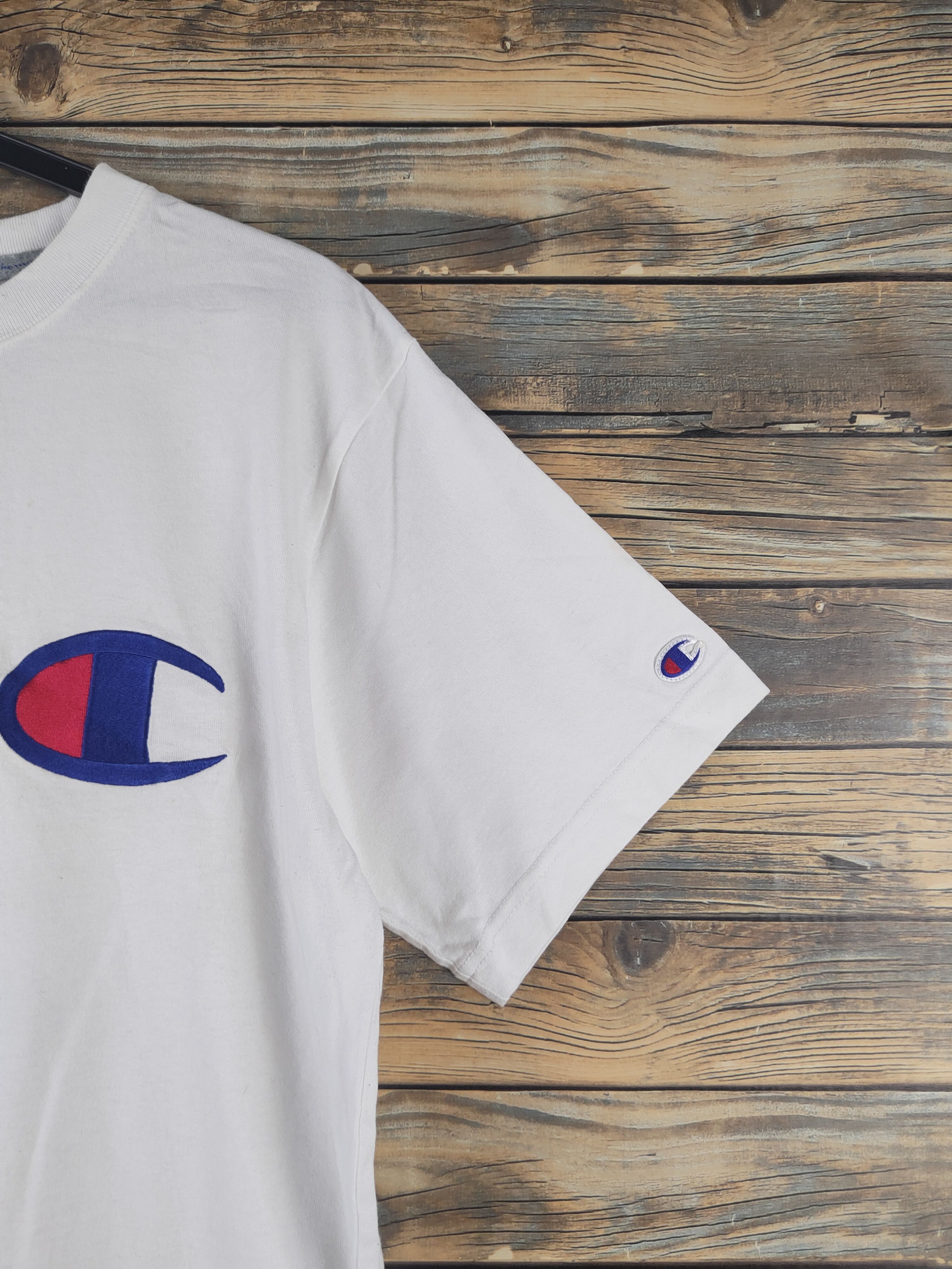 Champion DL Champion White Short Sleeve T-shirt #2749 Size US XL / EU 56 / 4 - 8 Thumbnail