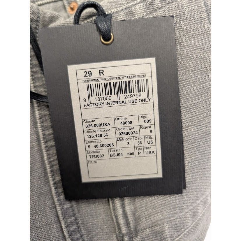 Tom Ford o1rshd1 Straight Denim Jeans in Grey Size US 29 - 21 Thumbnail