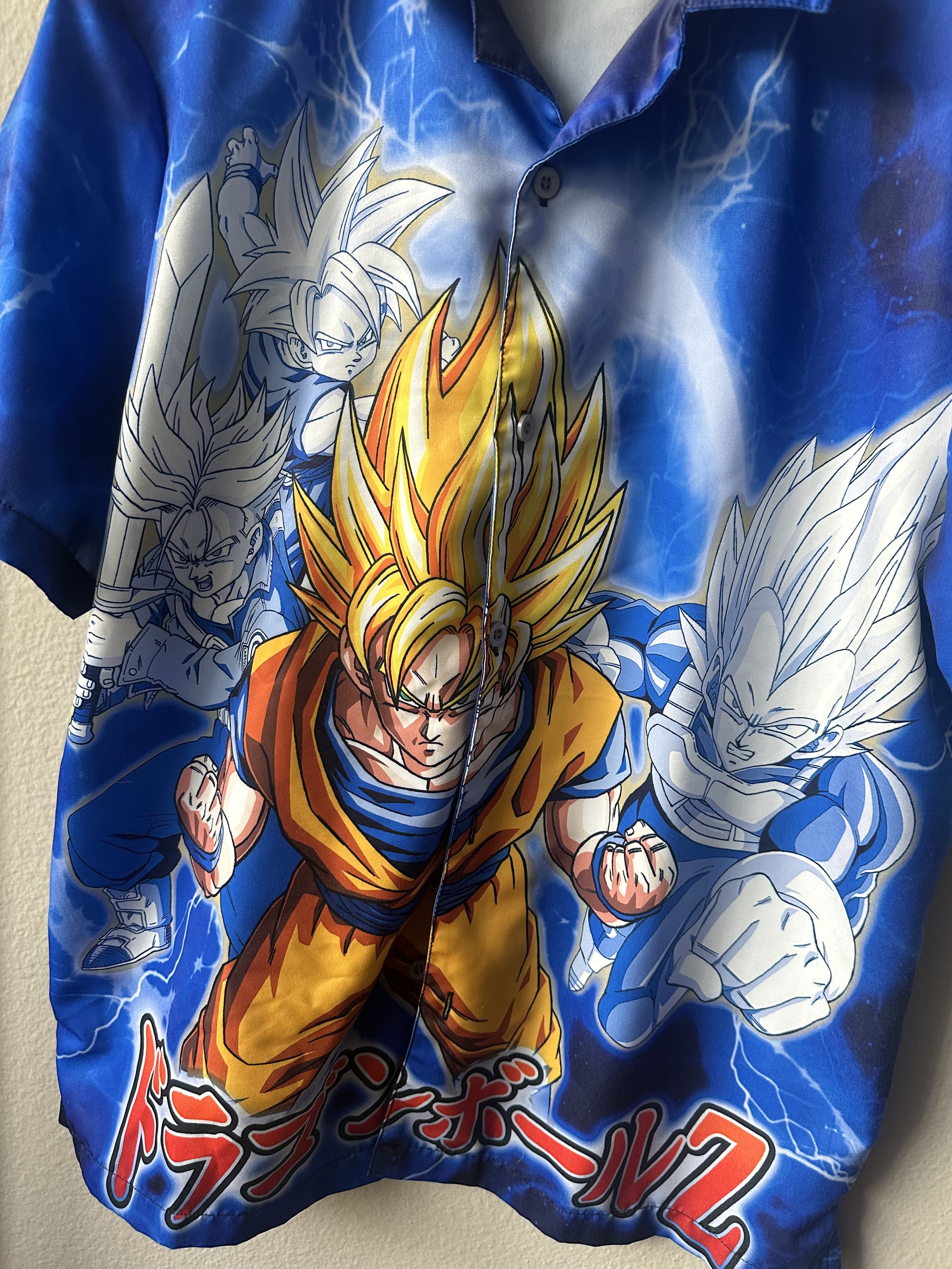 Forever 21 × Japanese Brand Dragon Ball Z Goku Button Up Shirt Medium Size US M / EU 48-50 / 2 - 5 Thumbnail