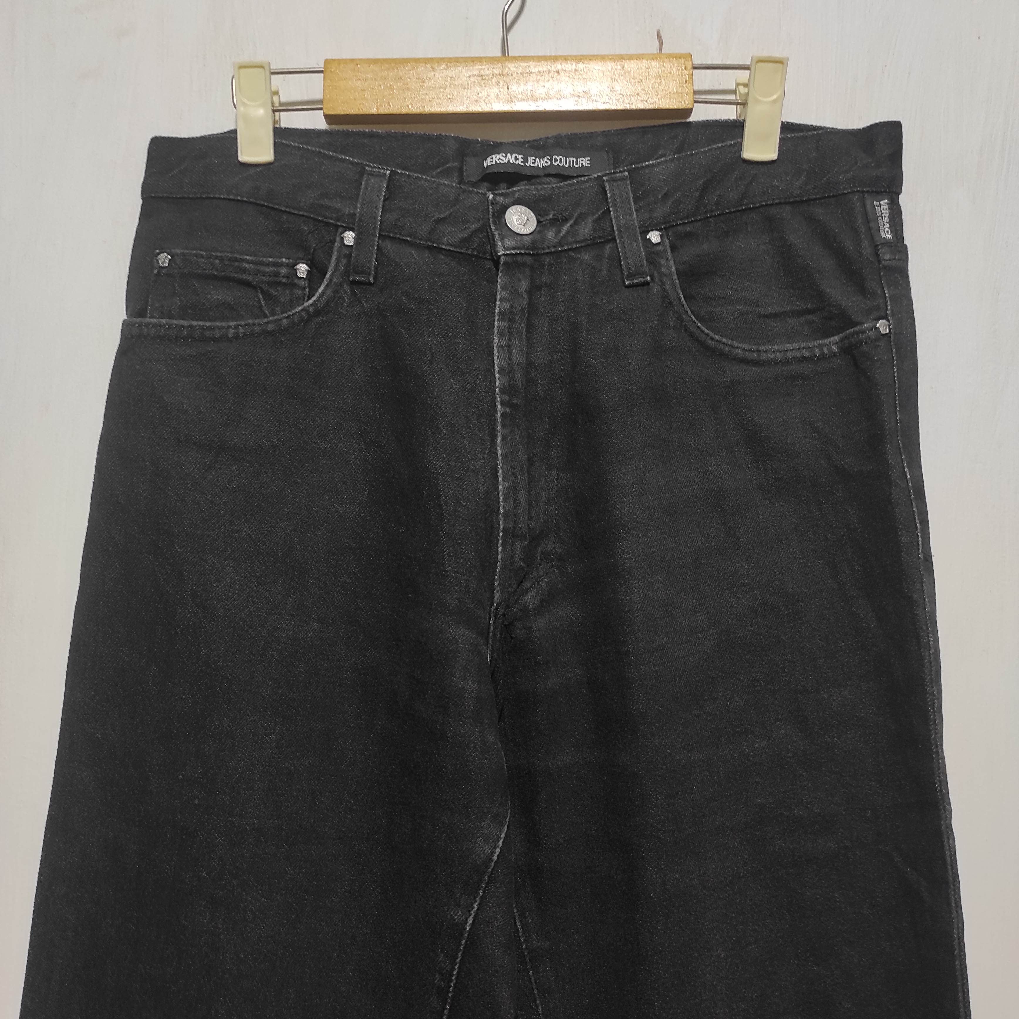 Versace Versace Jeans Couture Black Denim Size US 30 / EU 46 - 2 Thumbnail