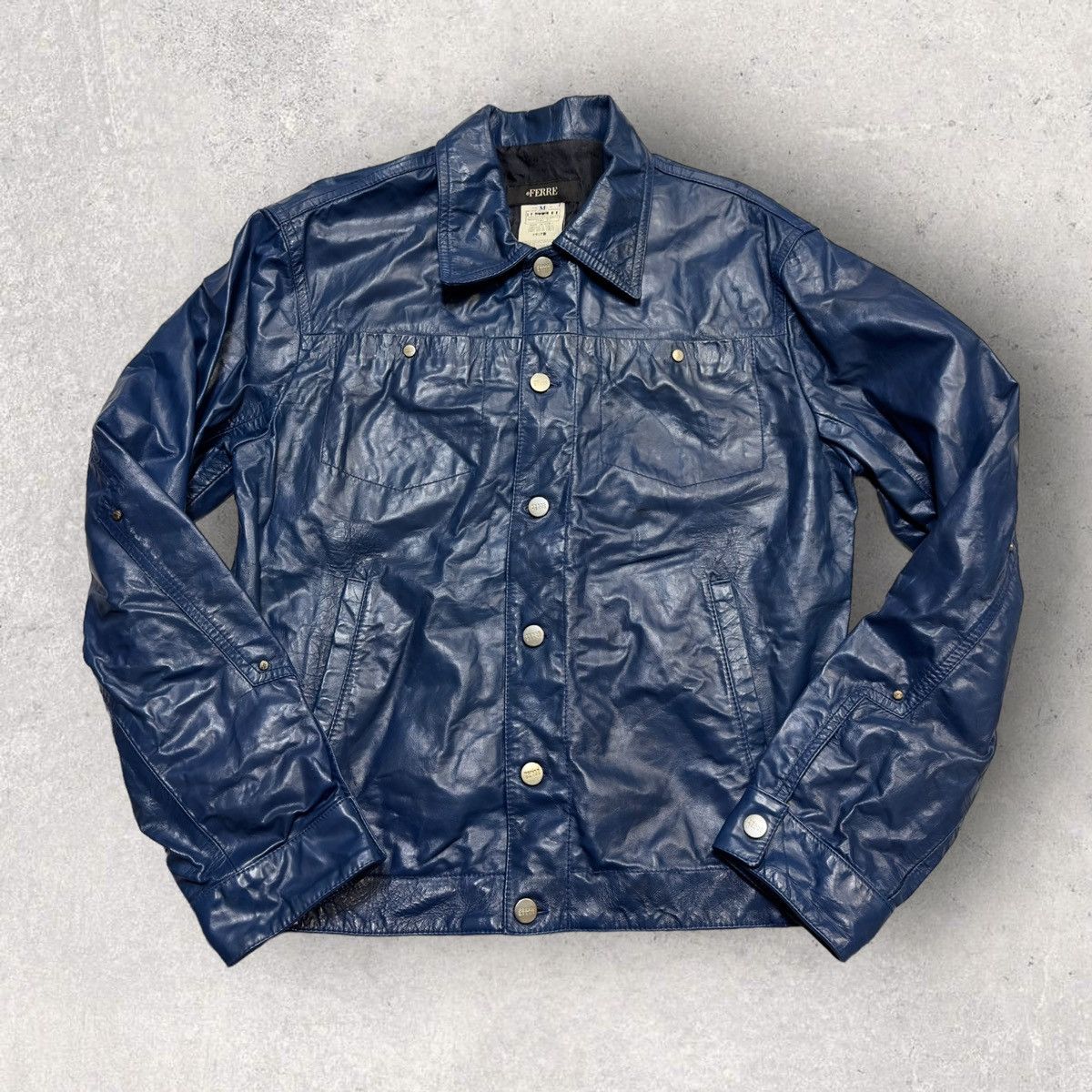 Ferre × Vintage Vintage Ferre leather jacket Size US M / EU 48-50 / 2 - 1 Thumbnail