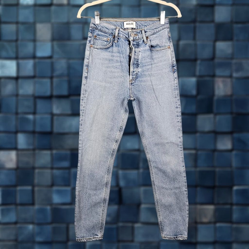 Agolde AGOLDE Blue Button Fly Jeans - Size 25 - Womens Casual Denim Size 42" / US 20 - 1 Thumbnail