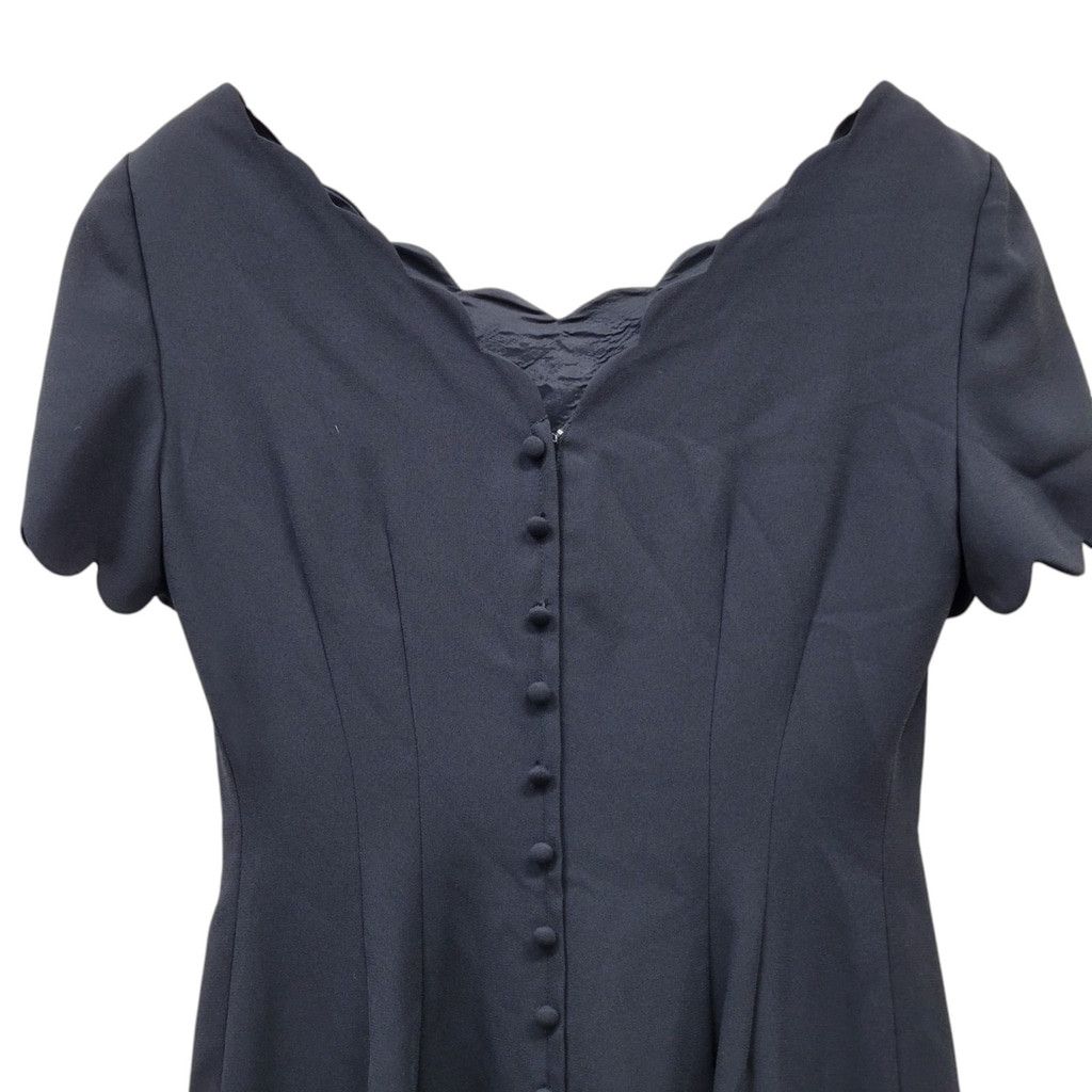 MAGGY LONDON Maggy London V-neck Front & Back Knee-length Dress Black Size M / US 6-8 / IT 42-44 - 7 Thumbnail
