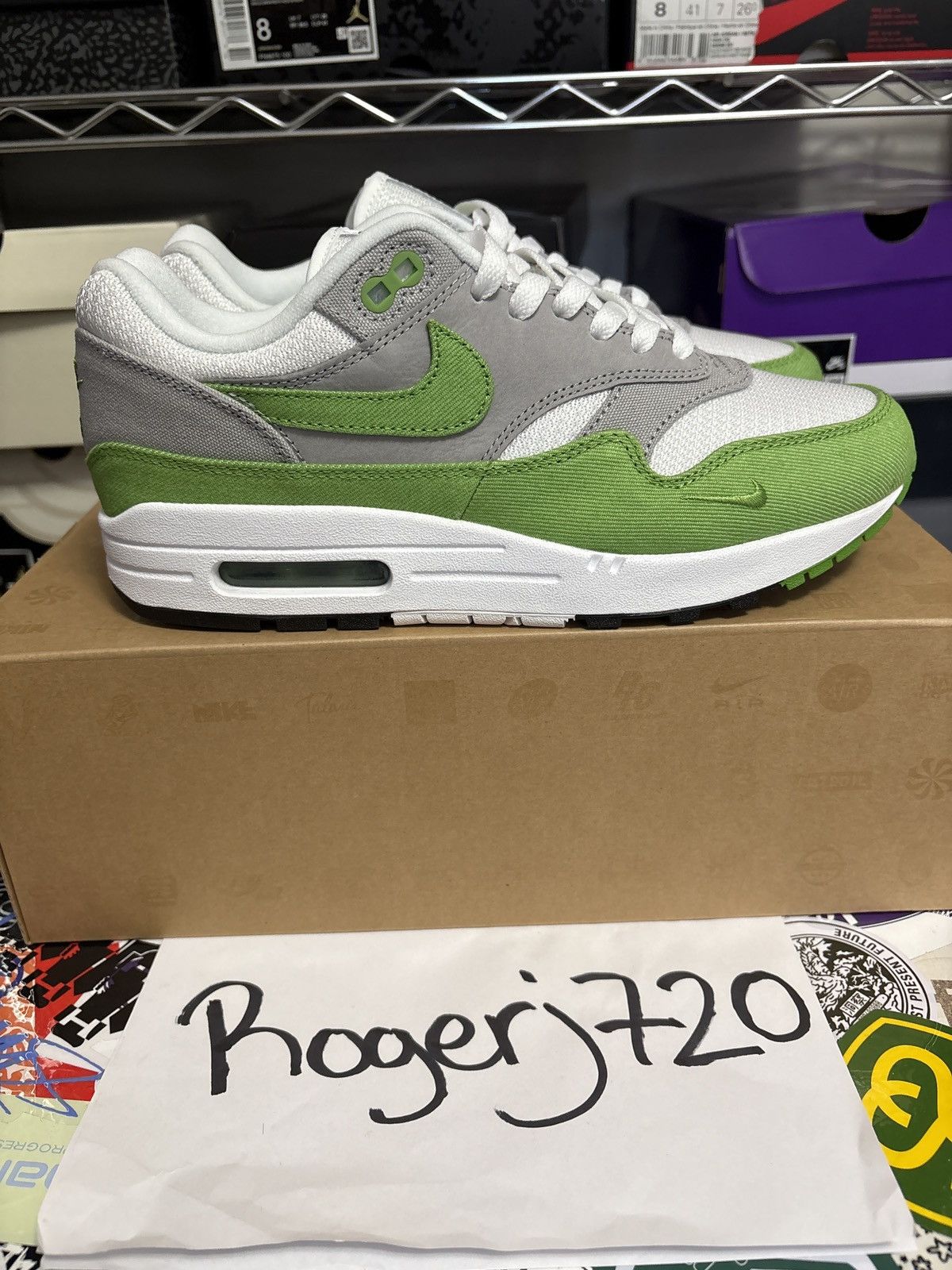 Nike × Patta Air Max 1 Chlorophyll 20th Anniversary Size US 7.5 / EU 40-41 - 3 Thumbnail