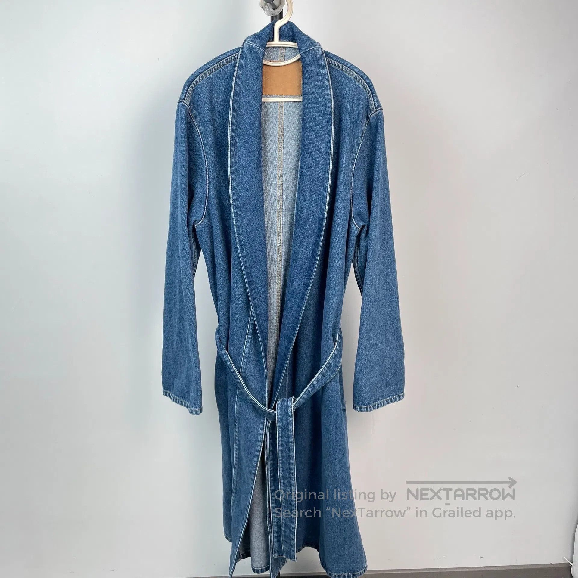 Balenciaga Balenciaga Blue Long Denim Bathrobe Coat Jacket Size 36| Size XS / US 0-2 / IT 36-38 - 1 Thumbnail
