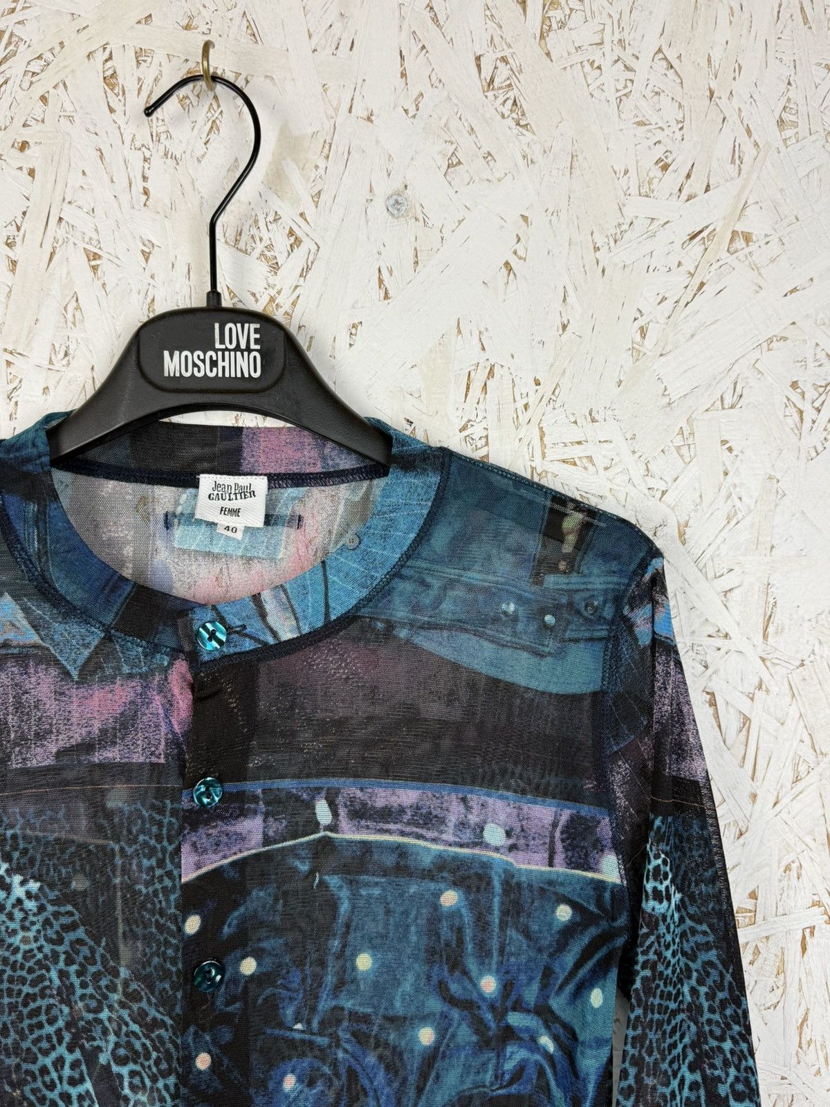 Jean Paul Gaultier Vintage Jean Paul Gaultier Femme Powernet Mesh Cardigan Size S / US 4 / IT 40 - 5 Thumbnail