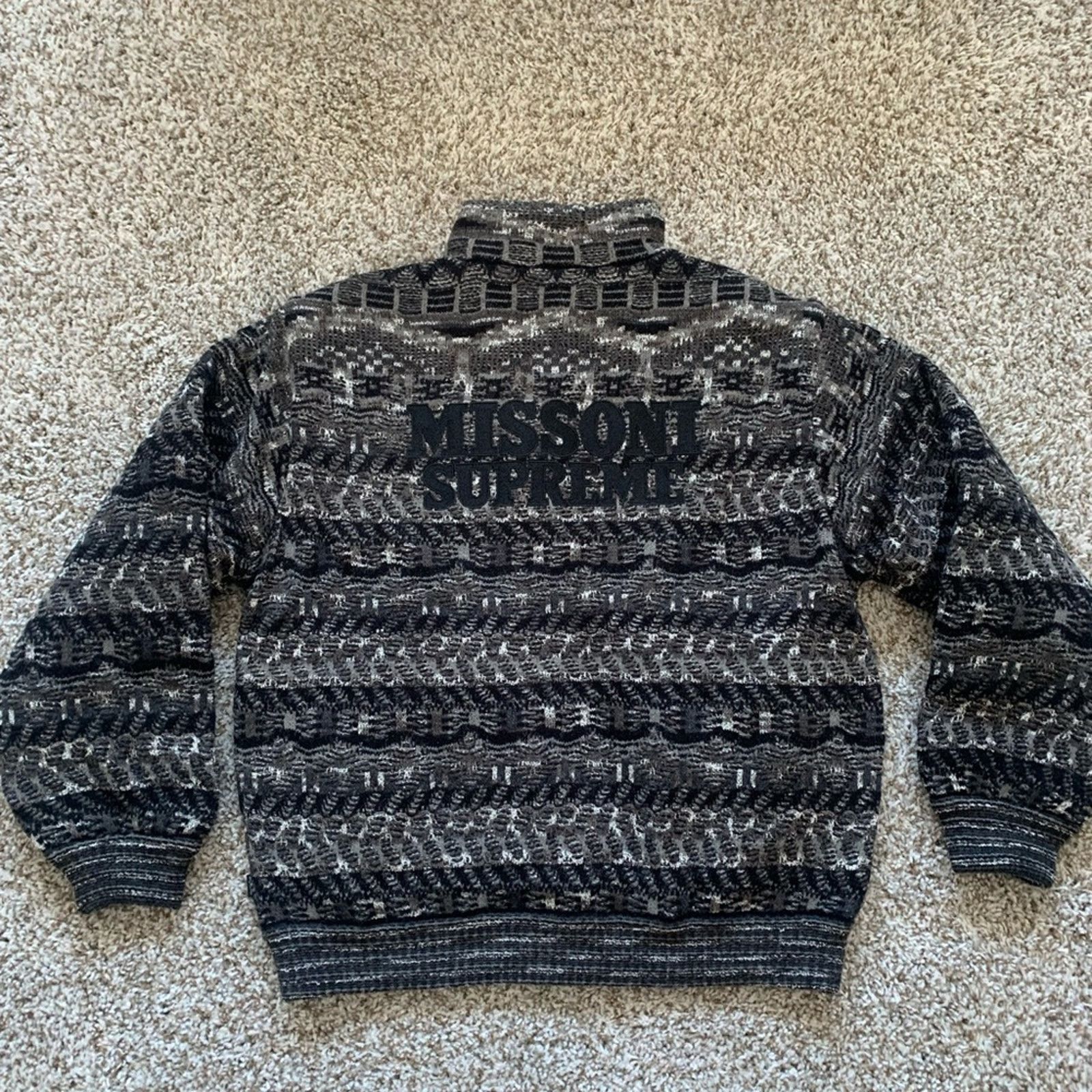 Supreme Supreme x Missoni Reversible Knit Jacket M – Black – W Tags Size US M / EU 48-50 / 2 - 5 Thumbnail