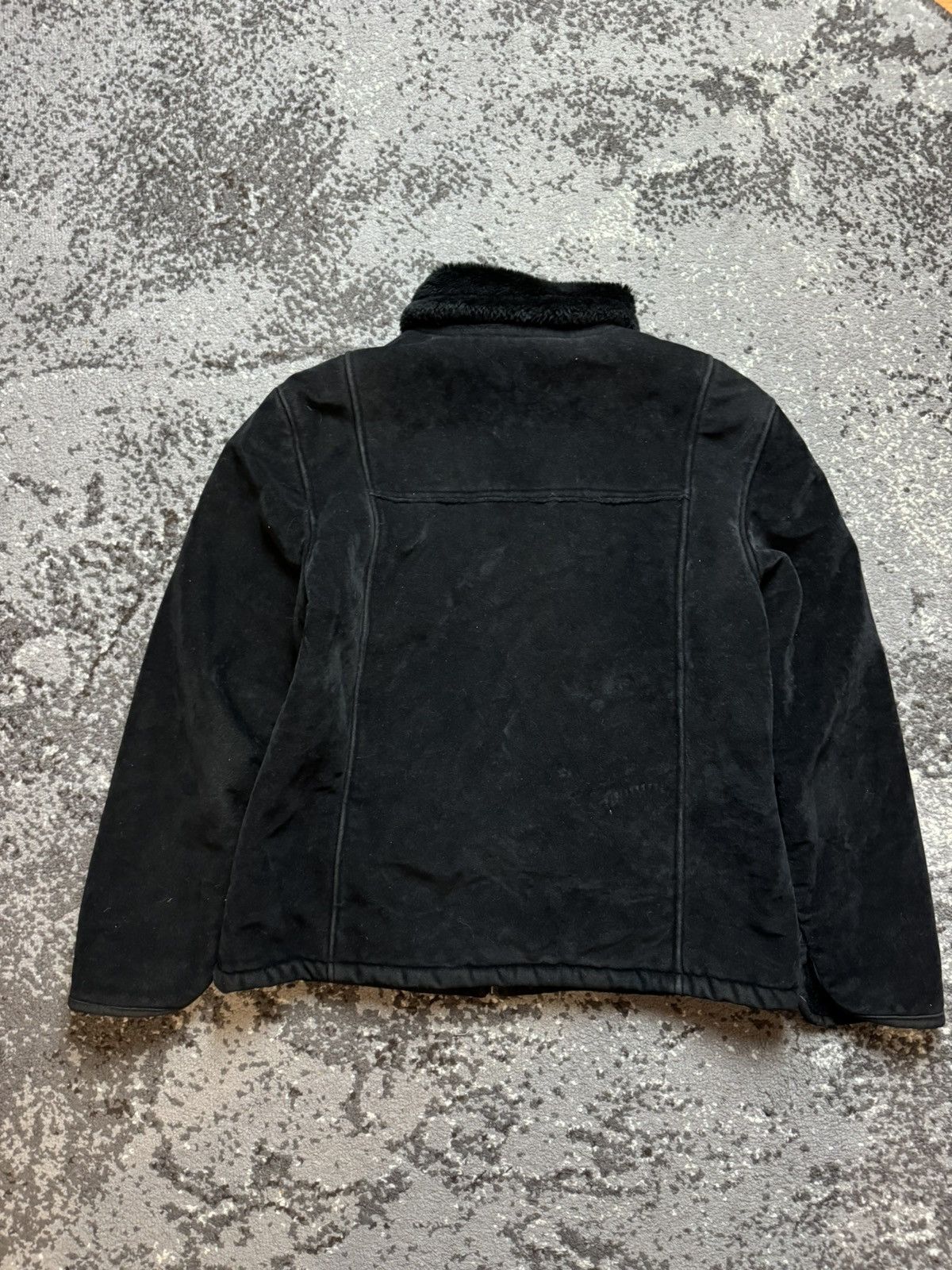 If Six Was Nine × Le Grande Bleu (L.G.B.) × Vintage Vintage Y2K Suede Leather Style Fur Faux Collar Sleeve Jack Size US M / EU 48-50 / 2 - 9 Thumbnail
