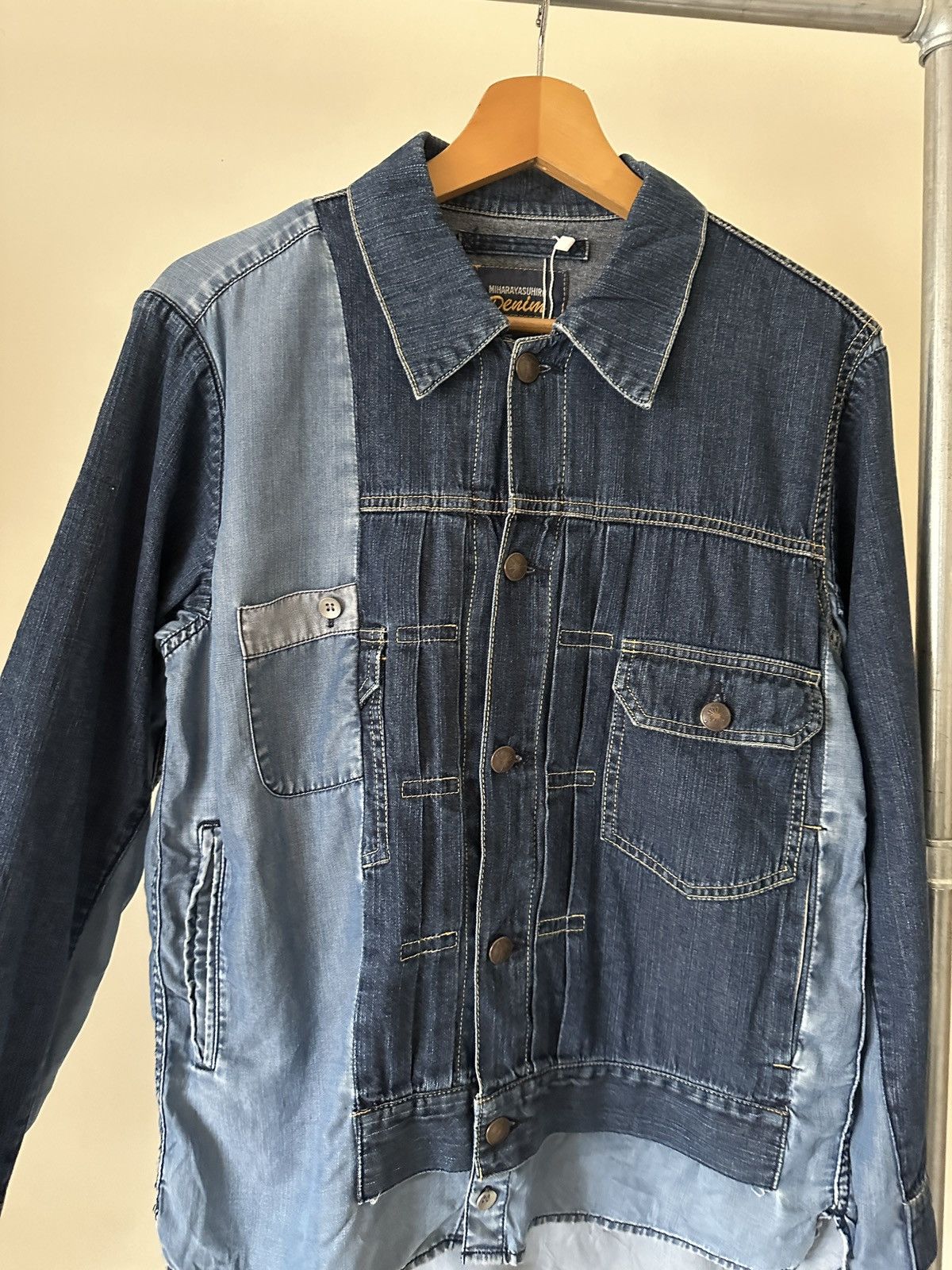 Maison MIHARA YASUHIRO SS2011 Mihara Yasuhiro Reconstruct Type 2 Denim Jacket Size US S / EU 44-46 / 1 - 3 Thumbnail