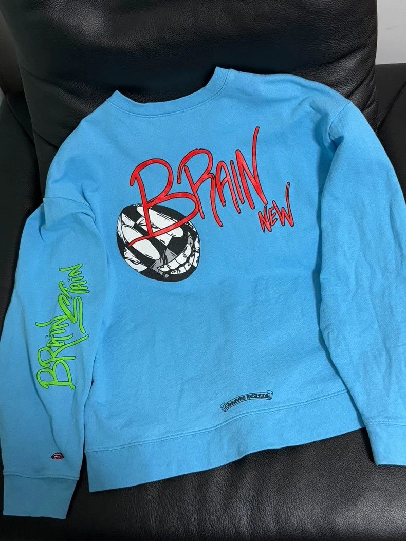 Chrome Hearts Blue Graffiti Crewneck Sweatshirt Size US L / EU 52-54 / 3 - 1 Thumbnail