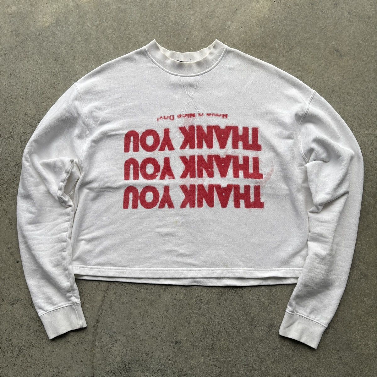 Raf Simons Raf simons thank you crewneck Size US XS / EU 42 / 0 - 1 Thumbnail