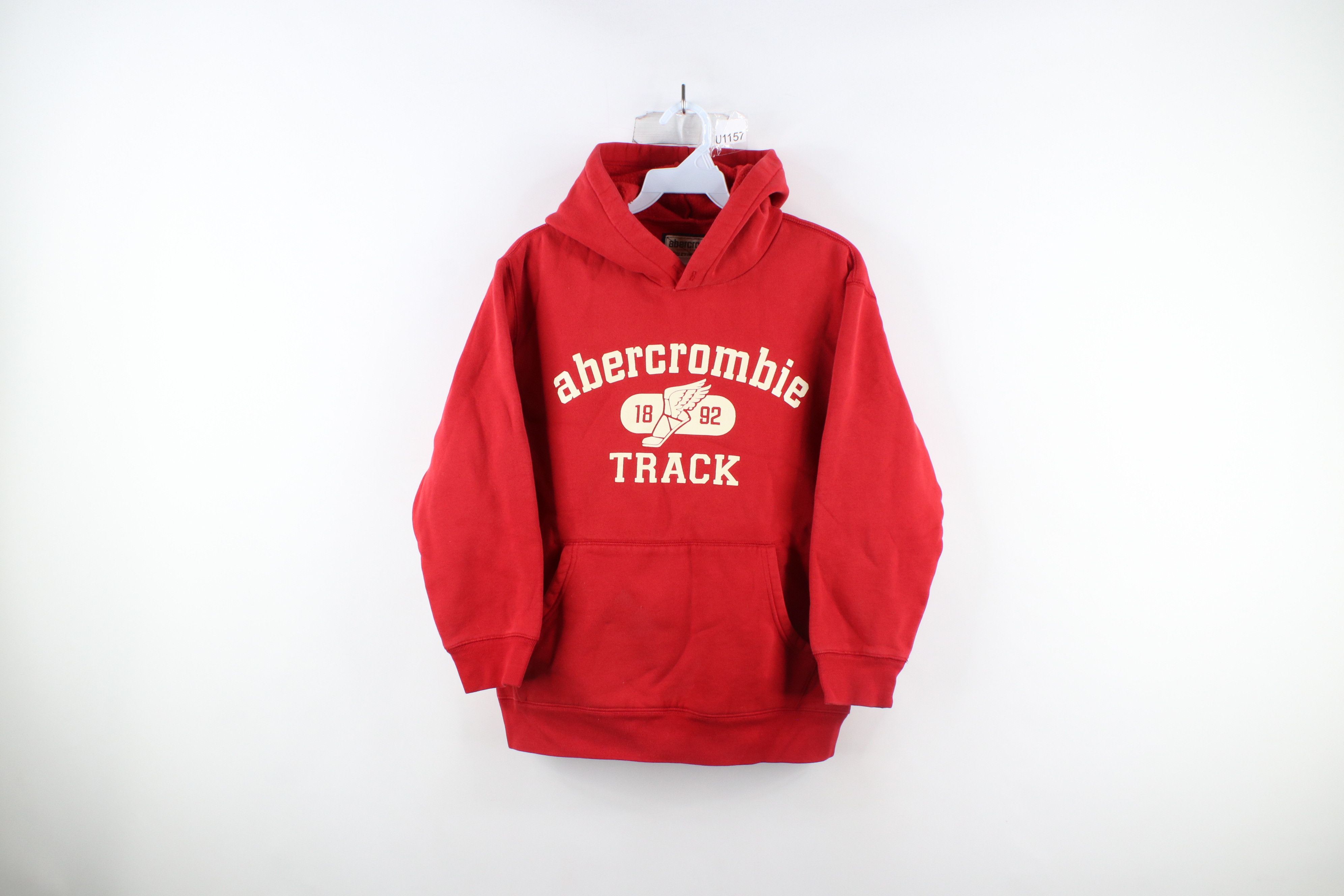 Abercrombie & Fitch × Vintage Vintage Abercrombie & Fitch Track Shoe Heavyweight Hoodie Size L / US 10 / IT 46 - 1 Thumbnail