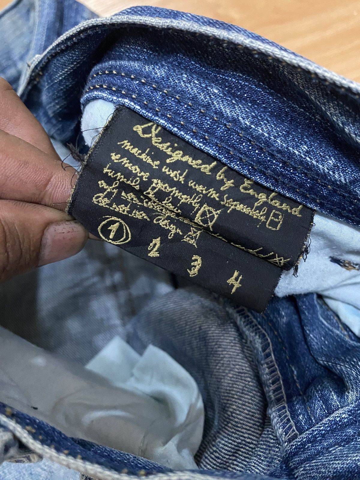 Seditionaries Japanase brand a.v.h jeans distressed denim faded Size US 32 / EU 48 - 9 Thumbnail
