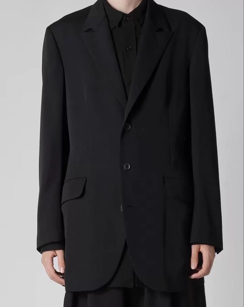 Yohji Yamamoto Yohji Yamamoto Pour Homme 25SS Gaba Wool Military Blazer Size US M / EU 48-50 / 2 - 2 Thumbnail