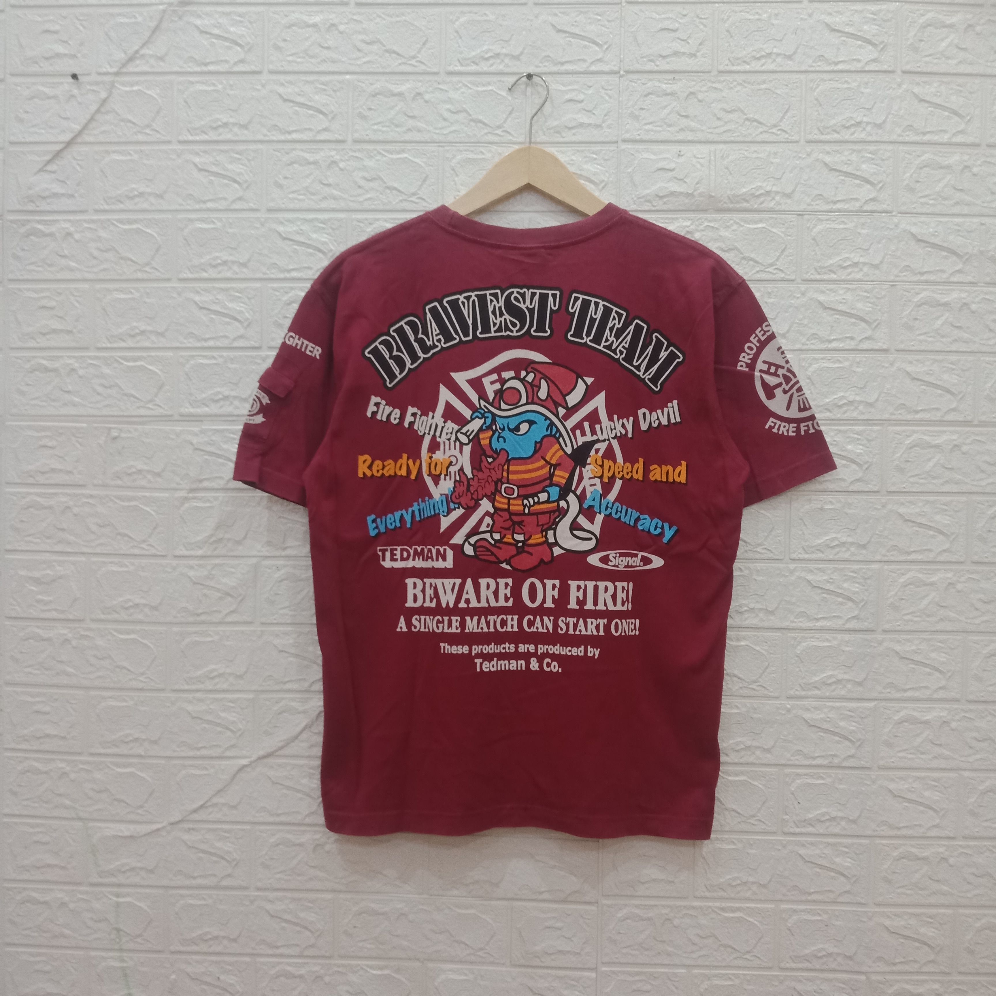 Tedman Vintage ted company fire fighter small pocket t-shirt Size US M / EU 48-50 / 2 - 1 Thumbnail