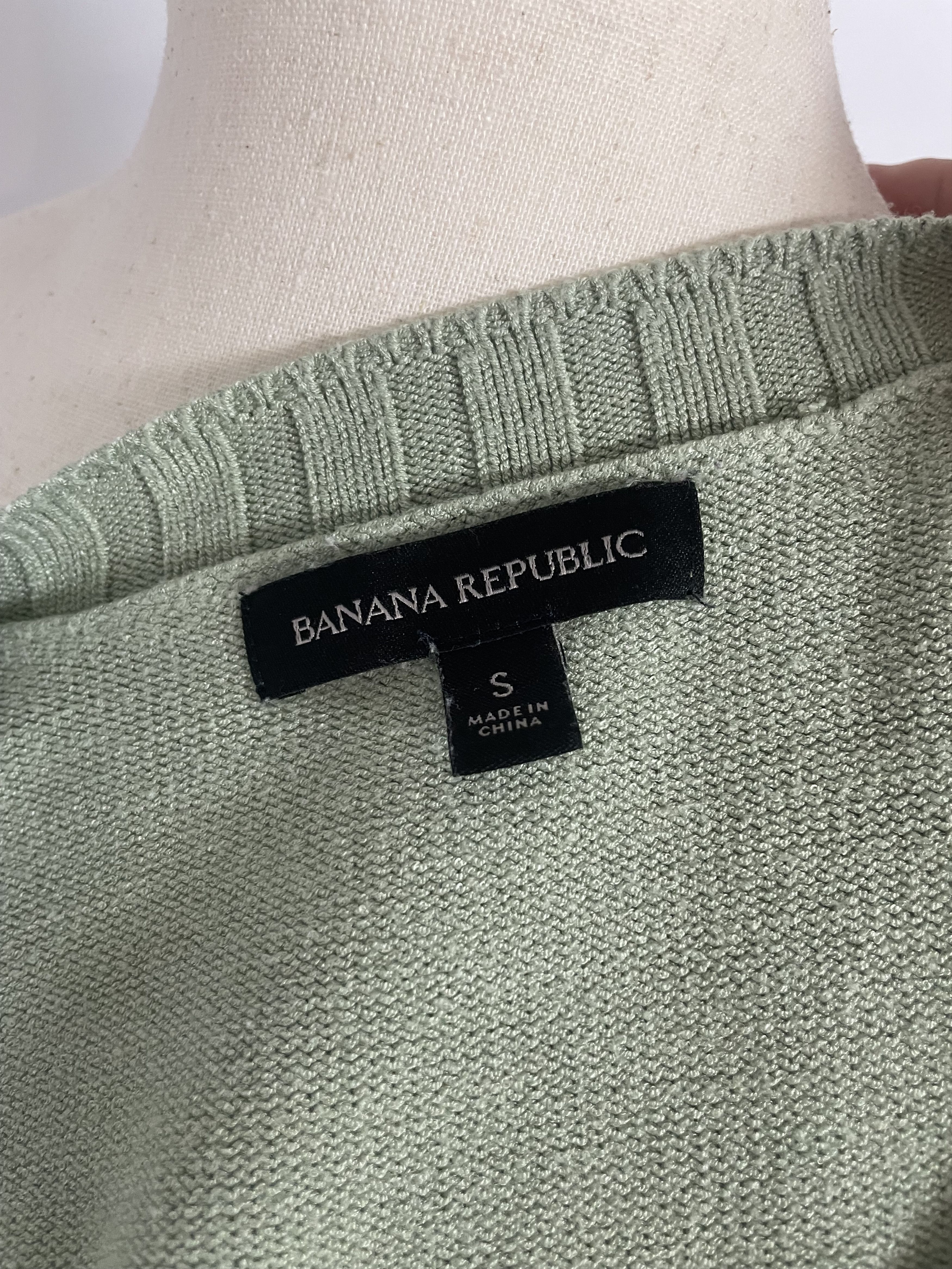 Banana Republic Banana Republic Women's Light Green Rayon Crewneck Small Size S / US 4 / IT 40 - 4 Thumbnail