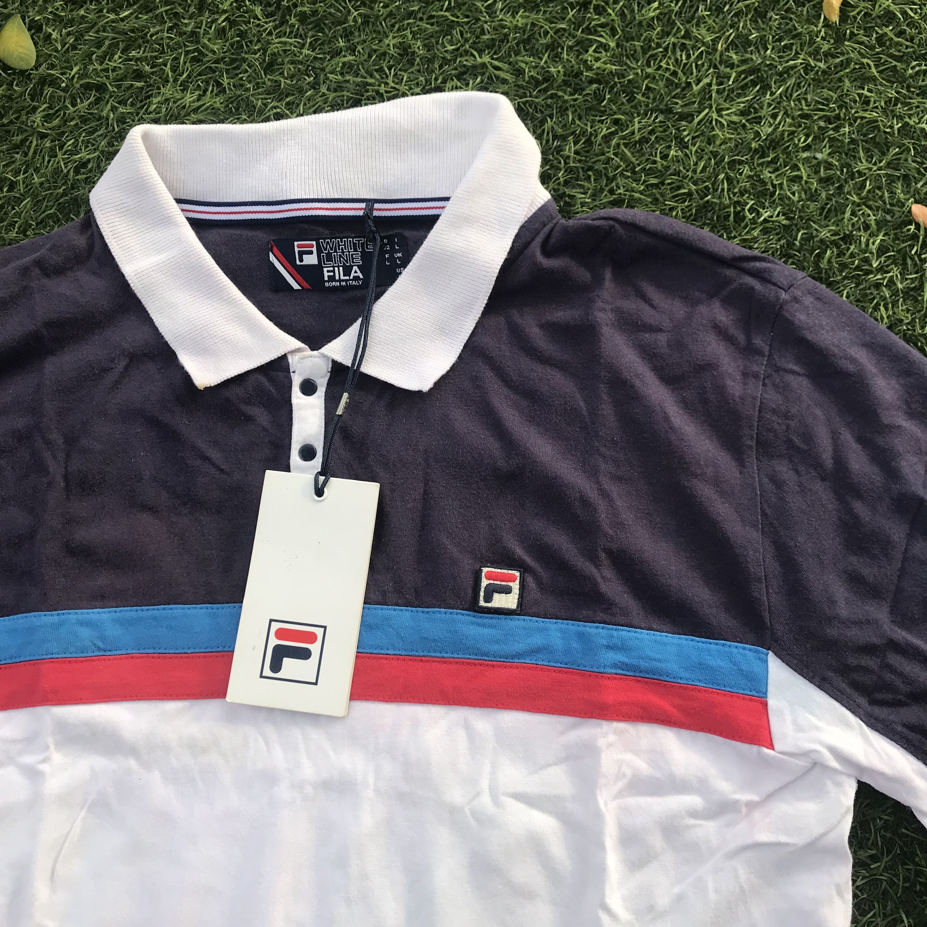 Fila Fila sentatta Polo Shirt 3 tone colorway Bnwt Brand New Size US L / EU 52-54 / 3 - 6 Thumbnail