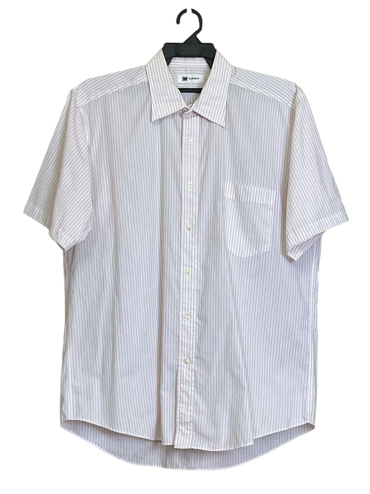 Vintage ISSEY MIYAKE im product pink stripe button ups shirt