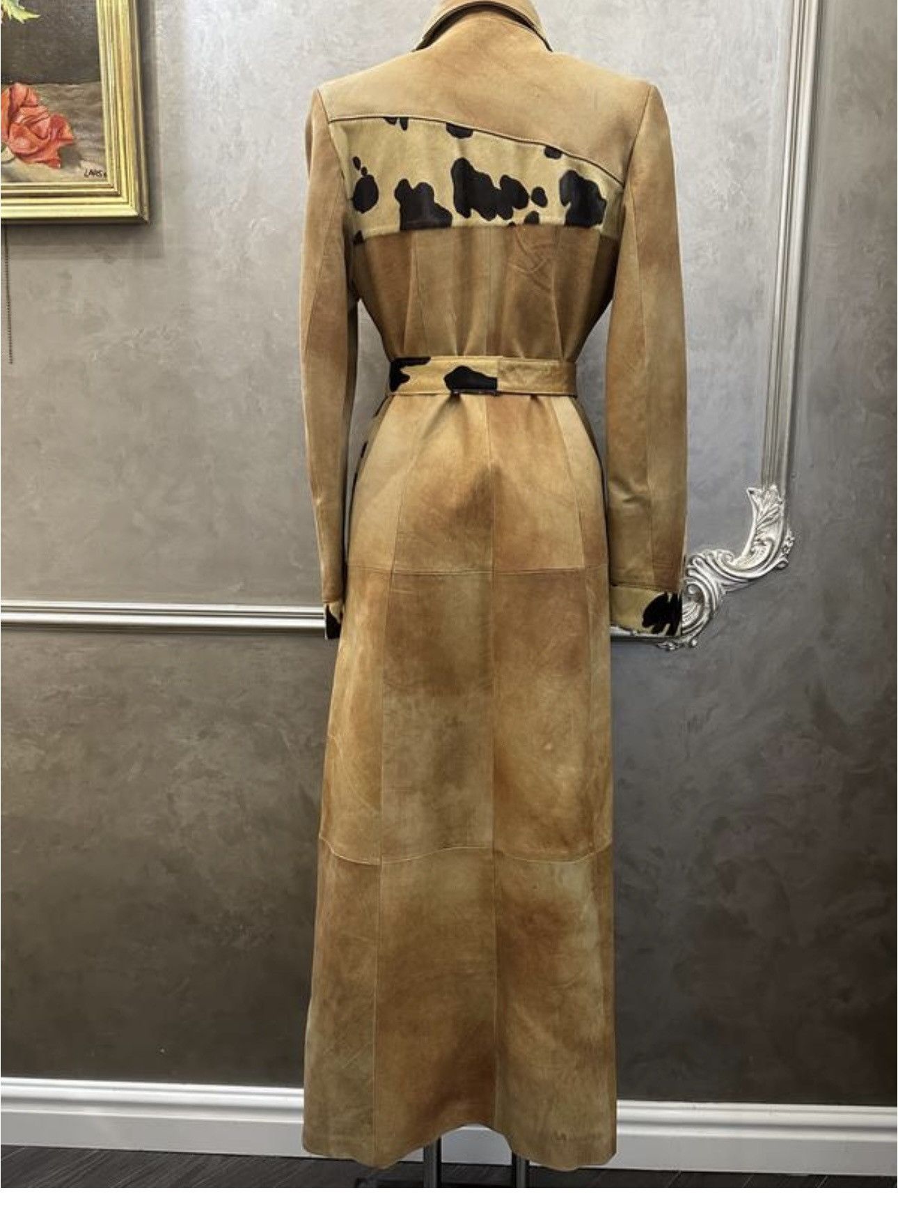 Vintage Vintage leather maxi coat Size S / US 4 / IT 40 - 4 Thumbnail