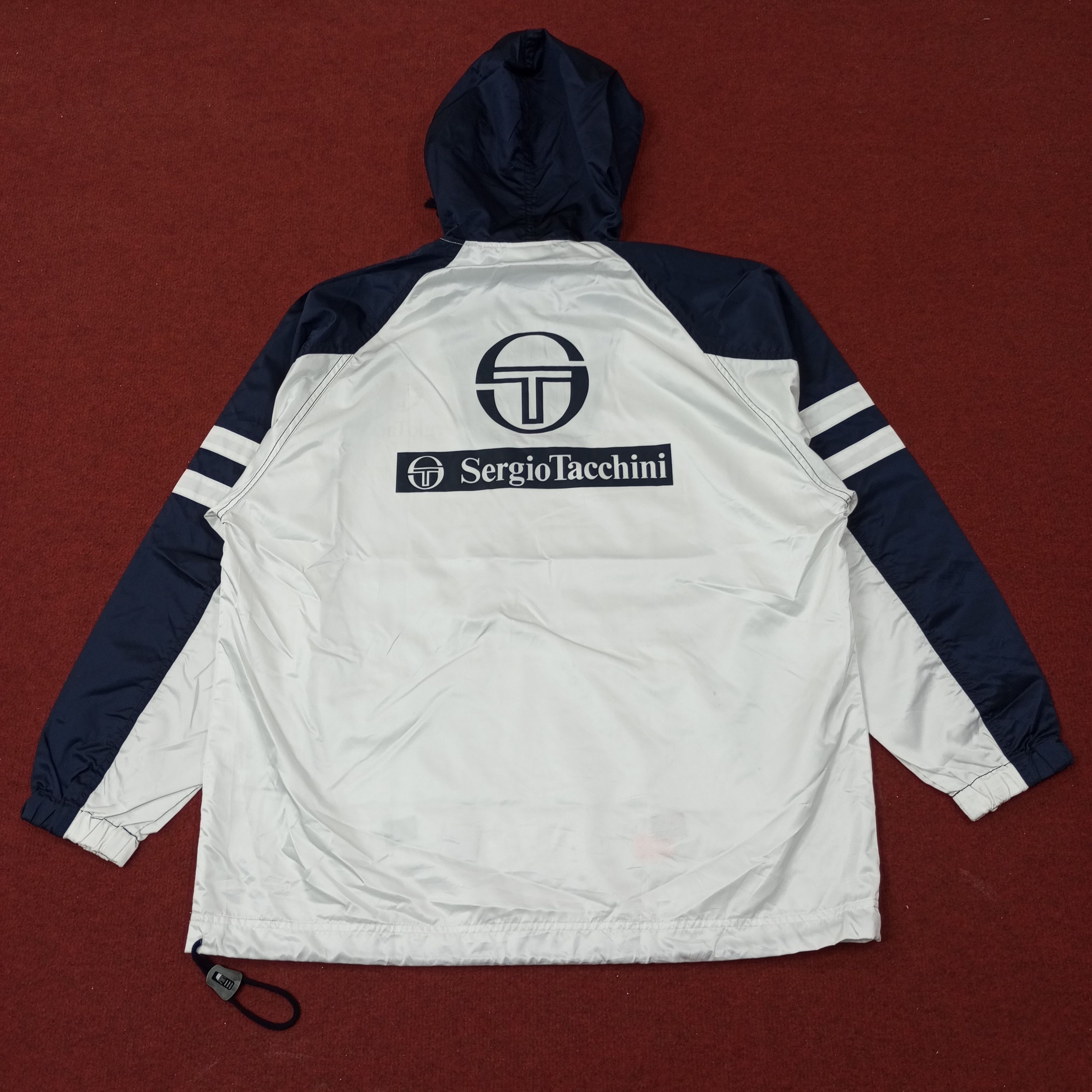 Sergio Tacchini Sergio Tacchini Logo Spellout Windbreaker Jacket c238n10 Size US XL / EU 56 / 4 - 1 Thumbnail