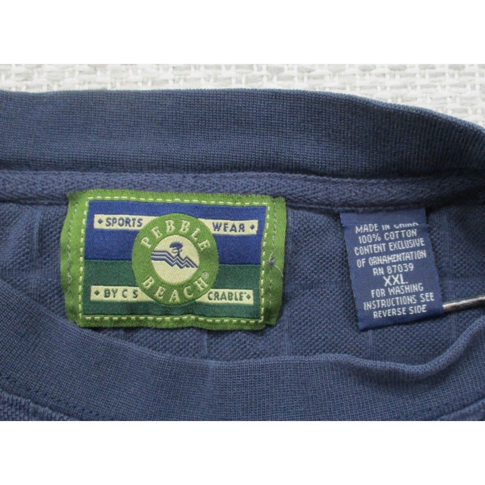 Vintage VINTAGE CS Crable Pebble Beach Sports Wear Golf Shirt Mens 2XL Embroidered Read Size US XXL / EU 58 / 5 - 4 Thumbnail