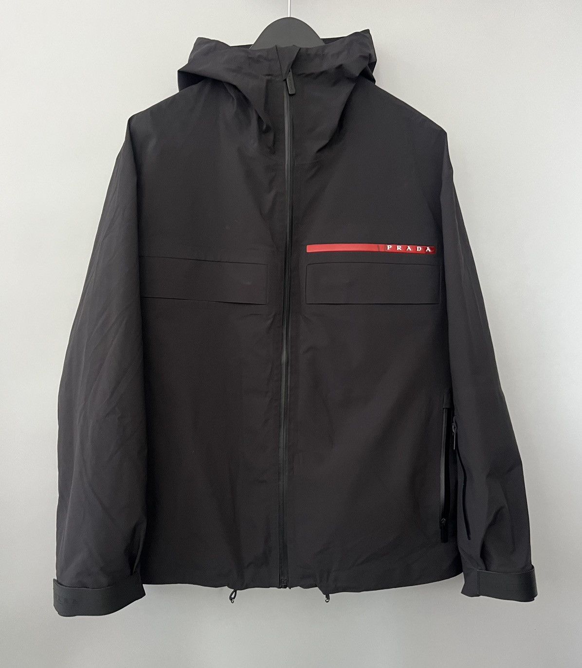 image of Prada Sgn921 Black Gore-Tex 2 In 1 Jacket, Men's (Size Small)