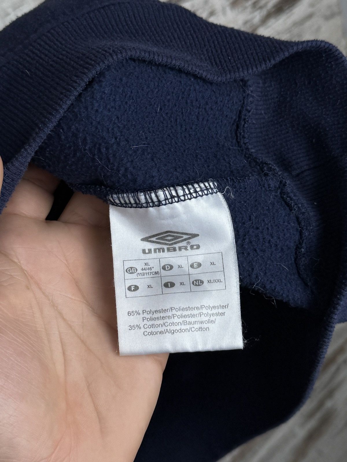 Umbro × Vintage Mens Vintage Umbro Sweatshirt big logo center jacket tee Size US XL / EU 56 / 4 - 10 Thumbnail