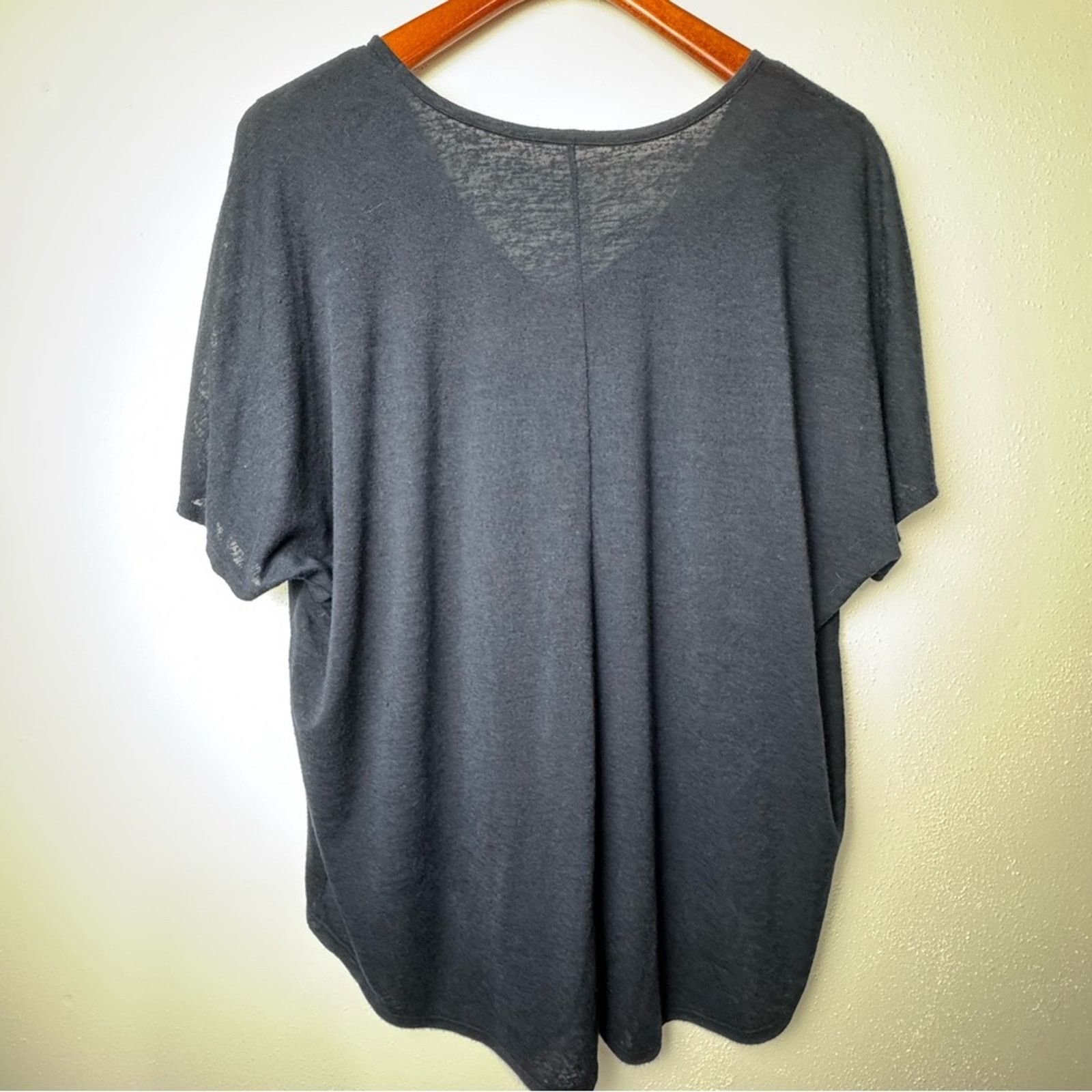 Loft Loft Navy Modal Front Tie Drapey Blouse Women’s Size XXL Size XXL / US 16-18 / IT 52-54 - 8 Thumbnail