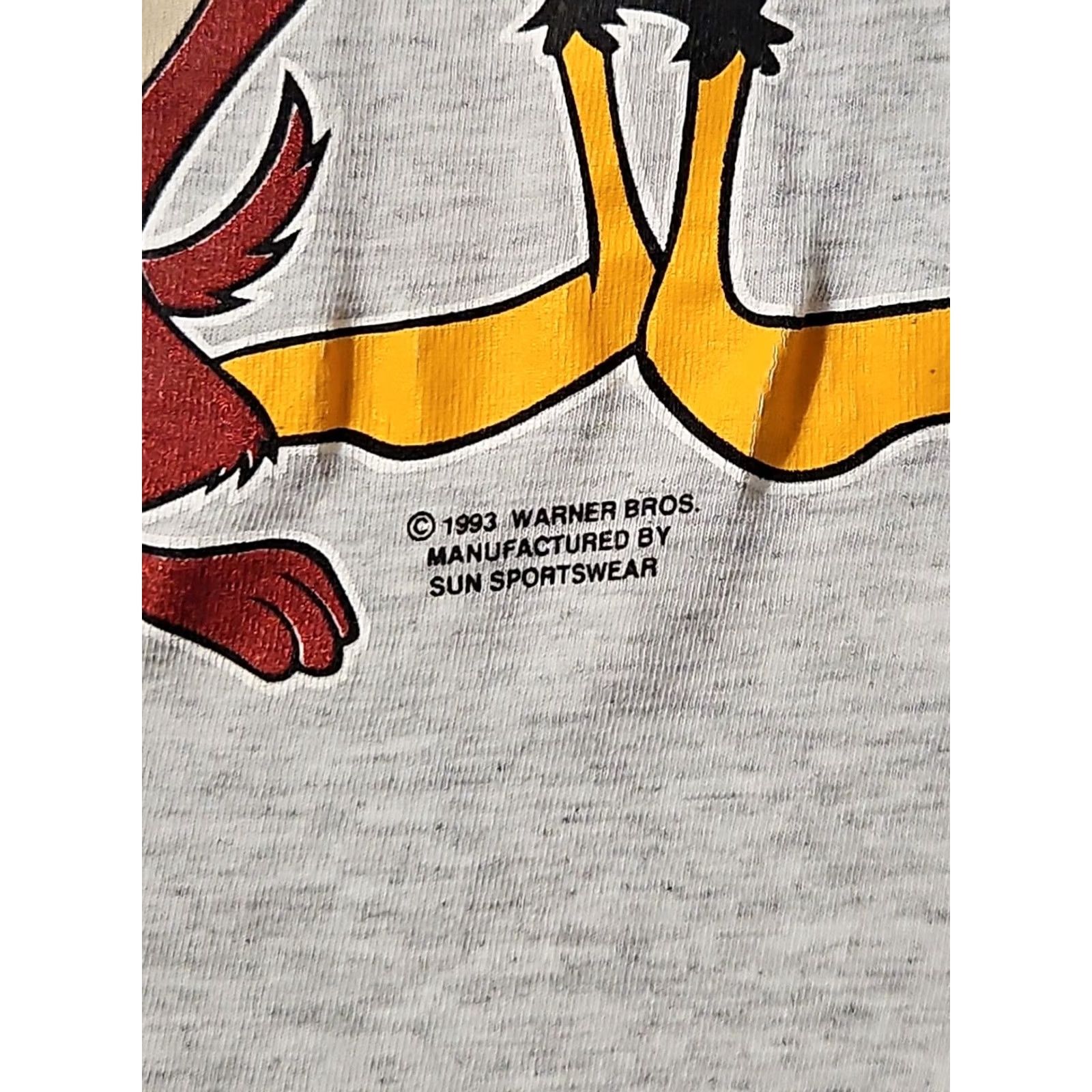 Vintage Vintage Looney Tunes Characters Bugs Bunny Double Side Gray Medium 1993 Mens Size US M / EU 48-50 / 2 - 3 Thumbnail